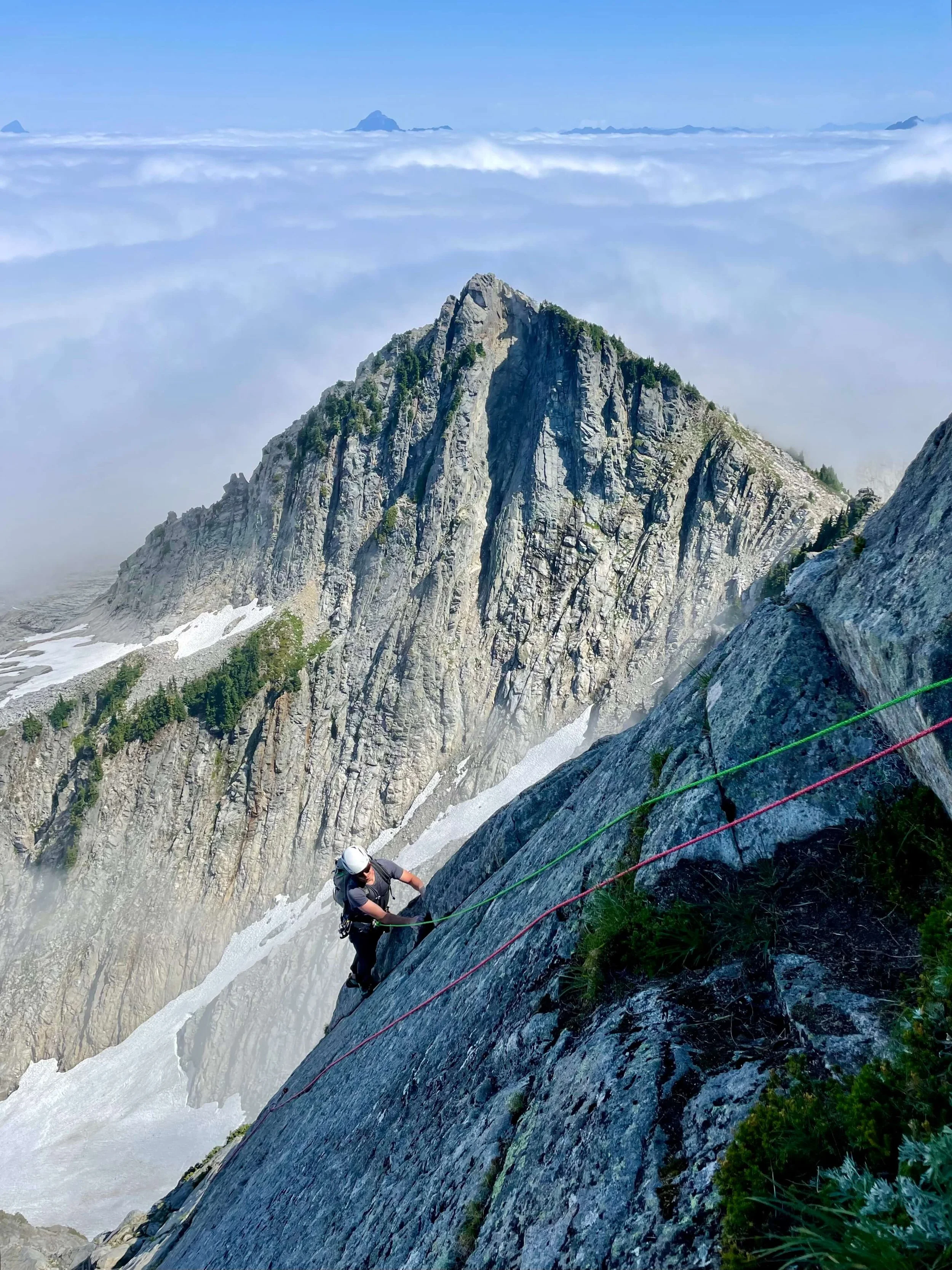 Climbing up the start of Vesper Peak.