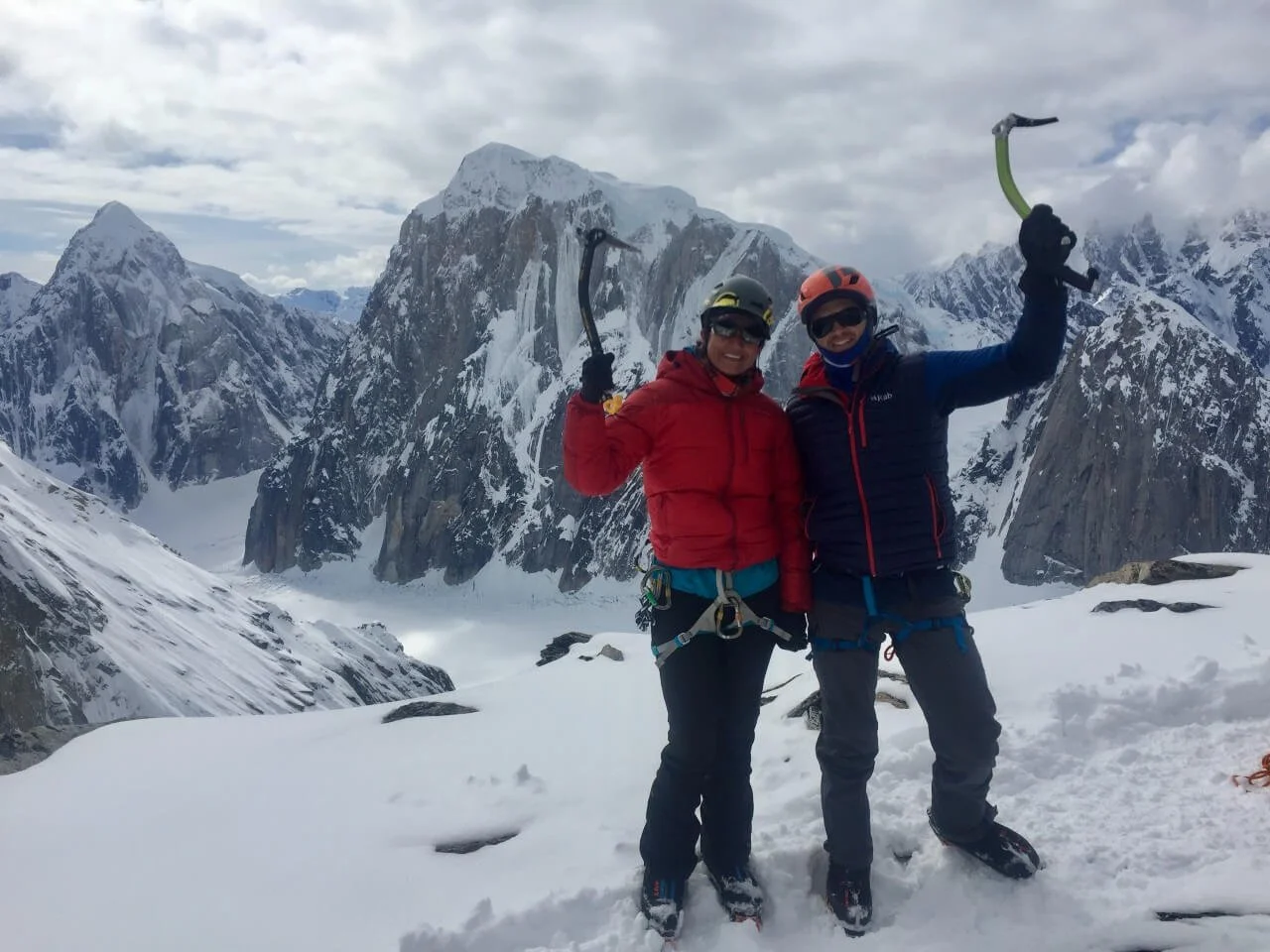 Mini adventure climbing the Wisdom Tooth between snow storms.