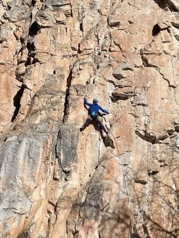 Climbing at Unaweep Canyon.