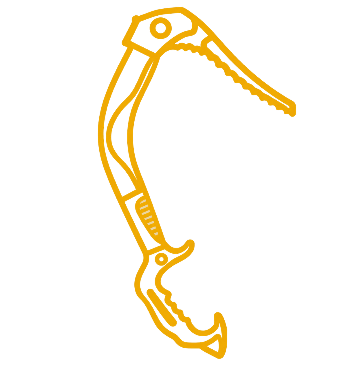 An ice tool icon depicting the type of ice climbing course.
