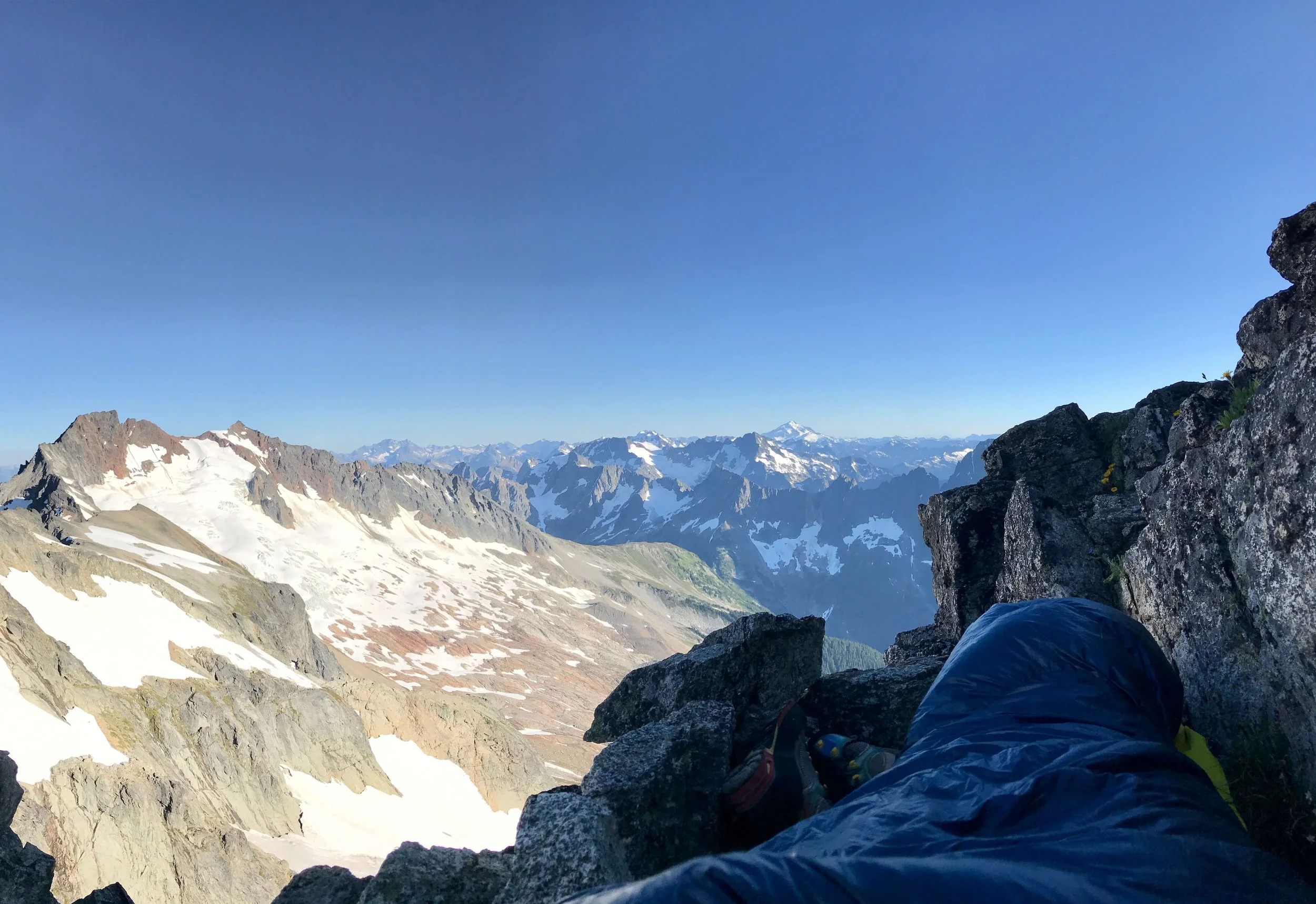 Bivying on the Torment Forbidden Traverse.