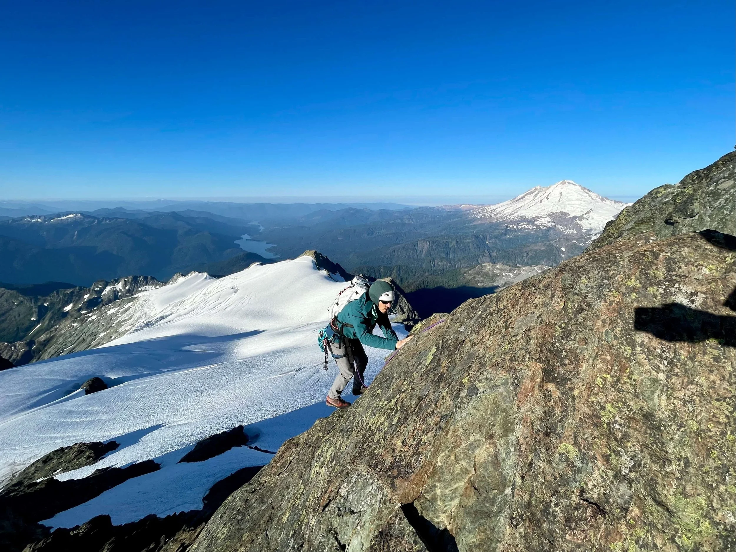 Climbing the SE Ridge on Mt. Shuksan.