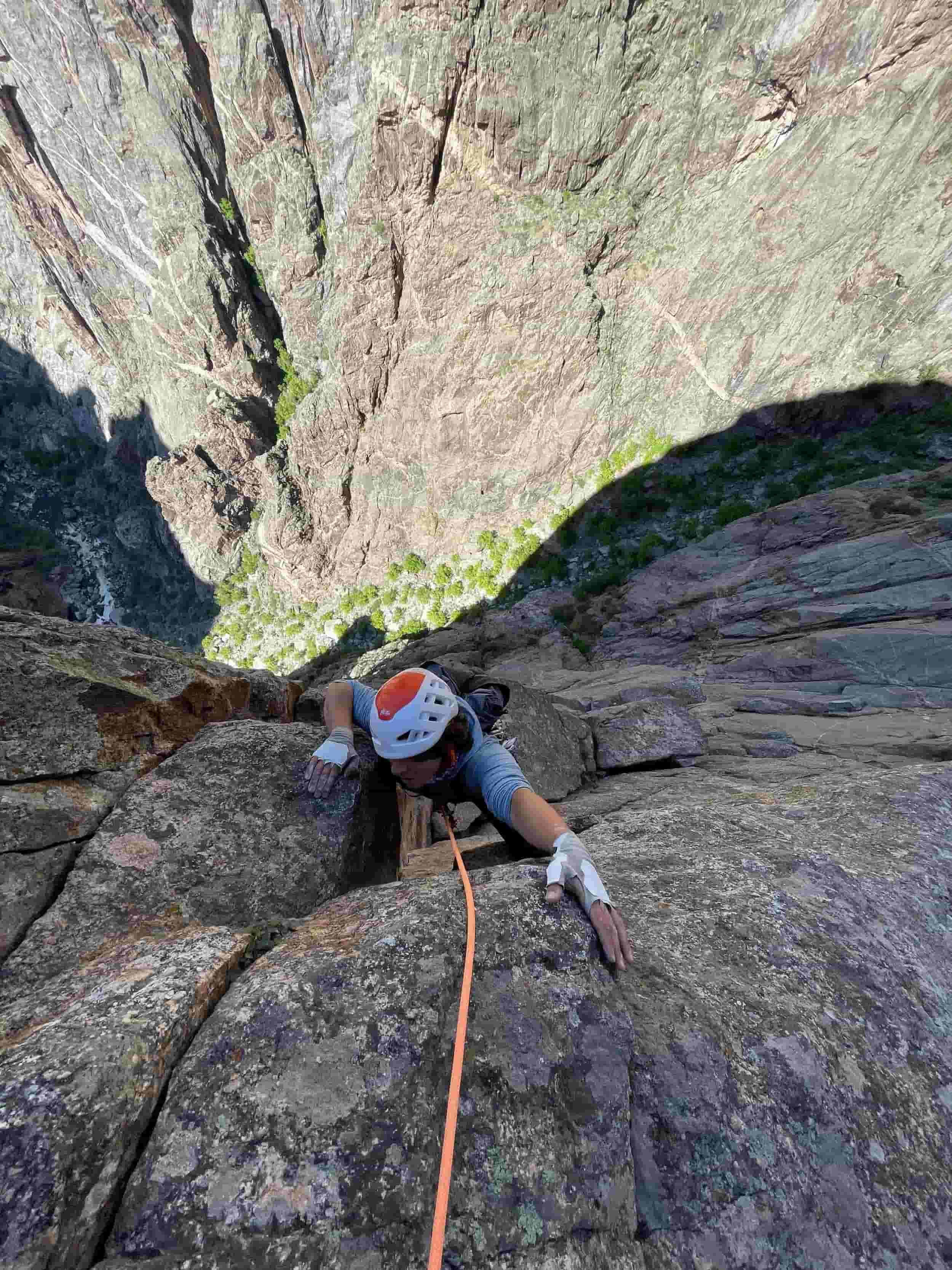 Following an upper pitch on Comic Relief in the Black Canyon.