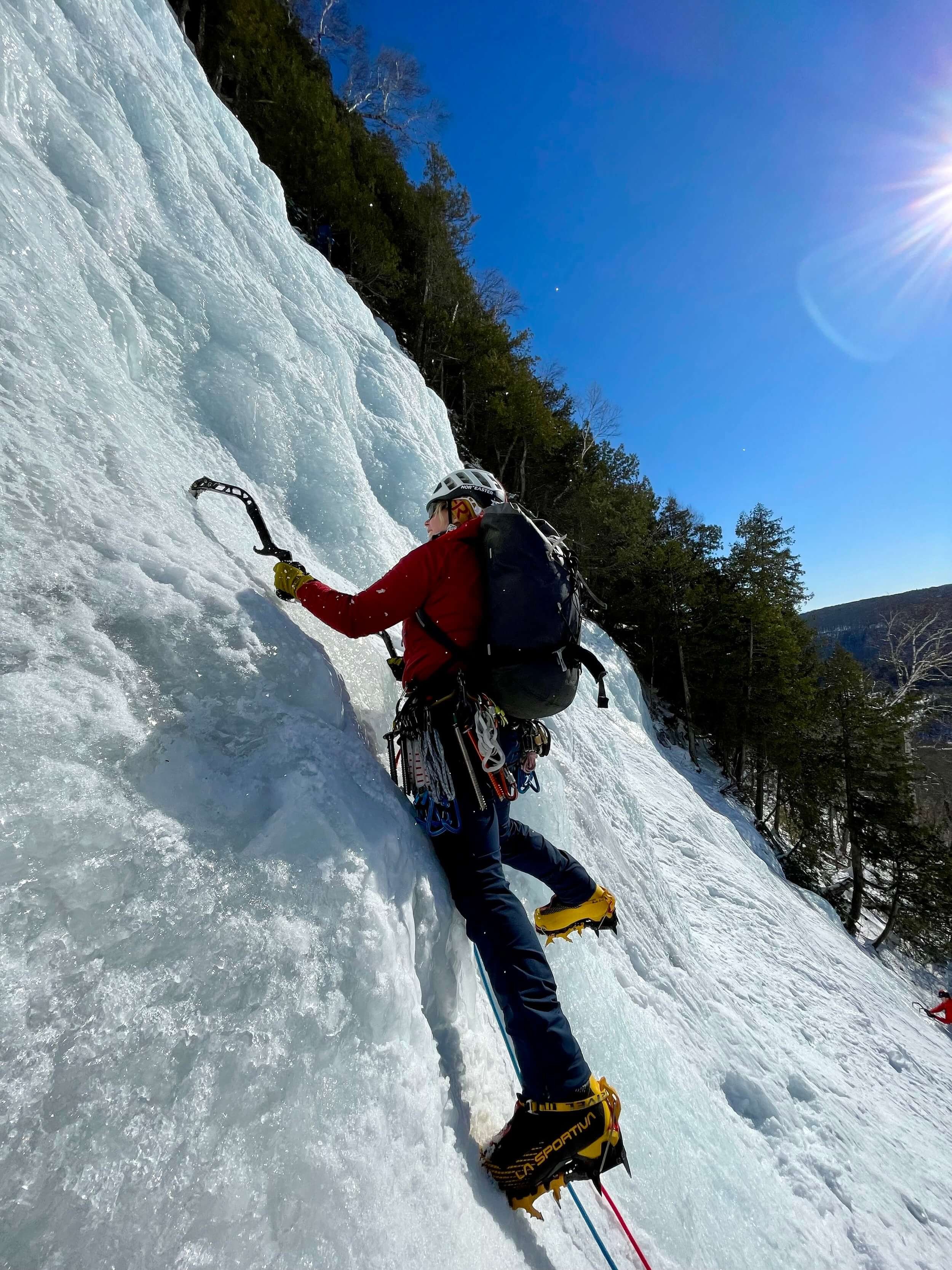 Tips for packing for multi-pitch ice