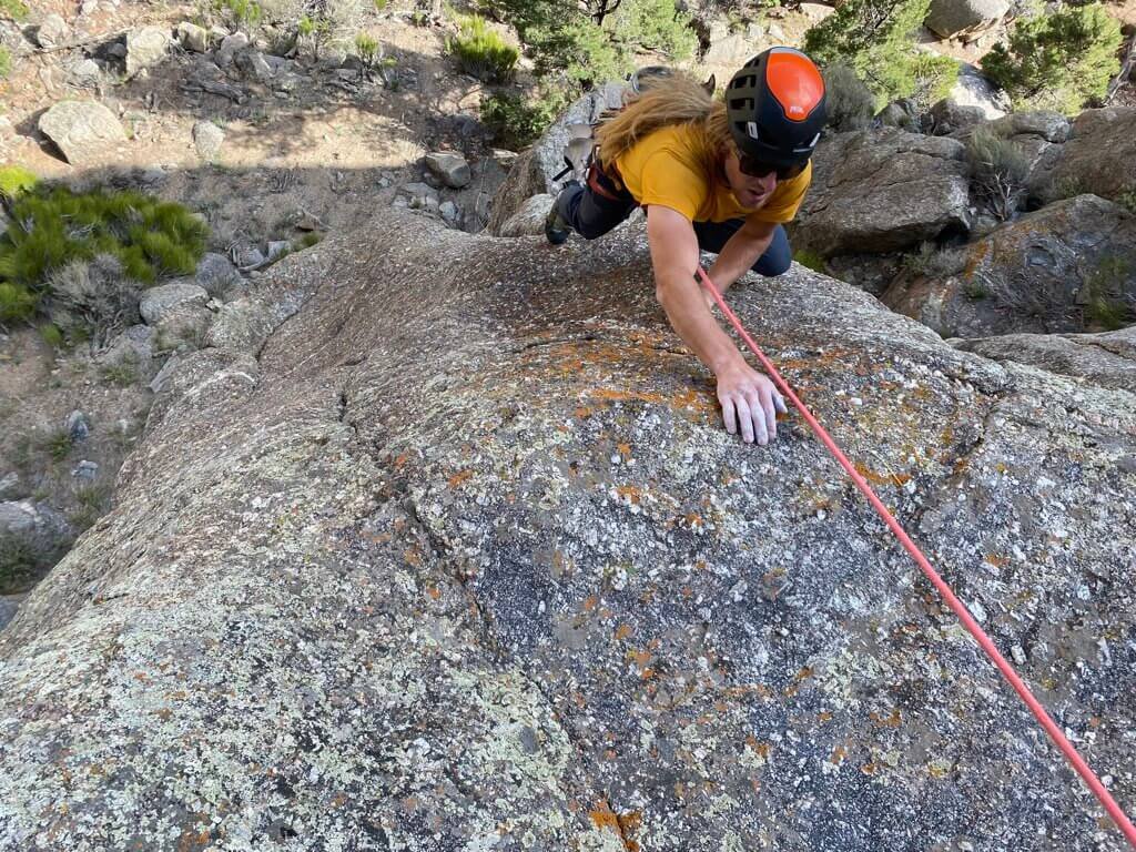Rock climbing in Unaweep Canyon.