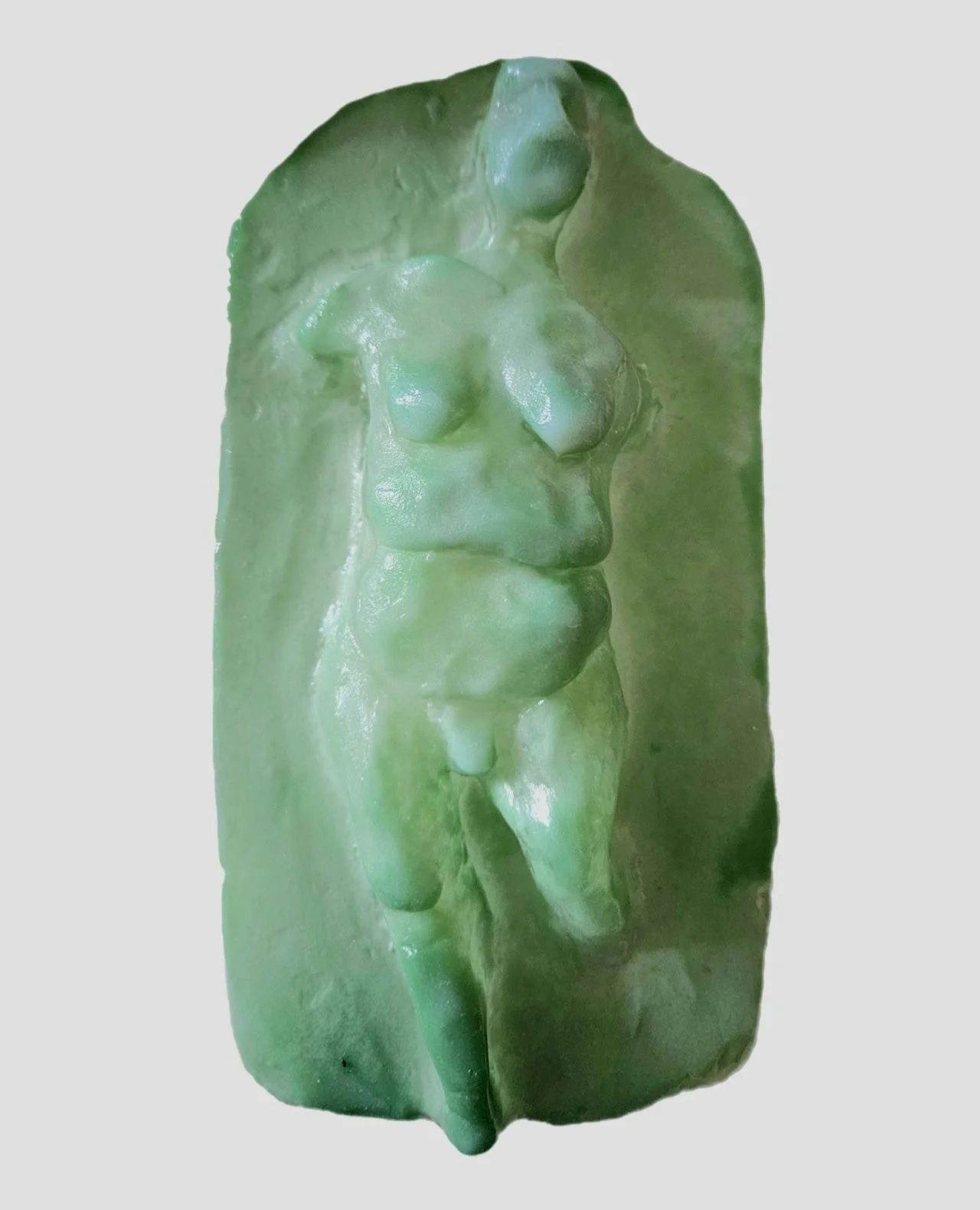 Aullar Mateo - Metamorphosis, 2025, 8 x 4 in, Cast Glass 