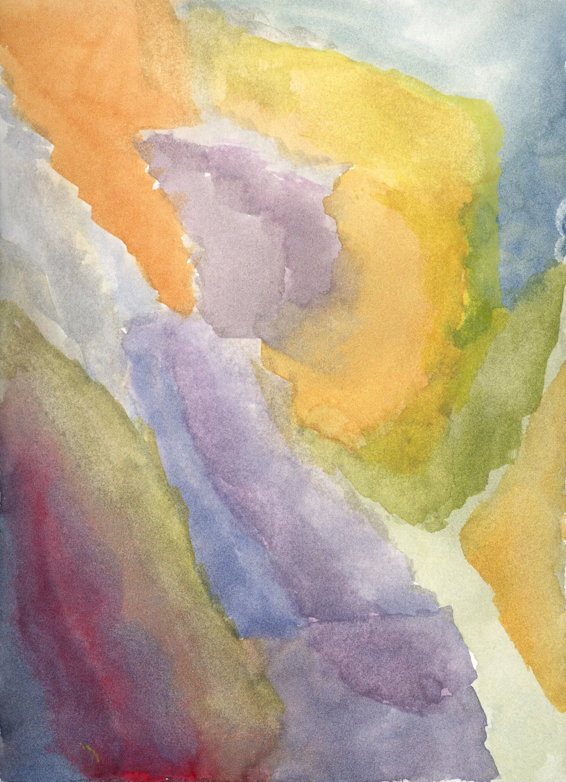 Mindscape Series, gouache on paper, 7" x 5.5" (2025)