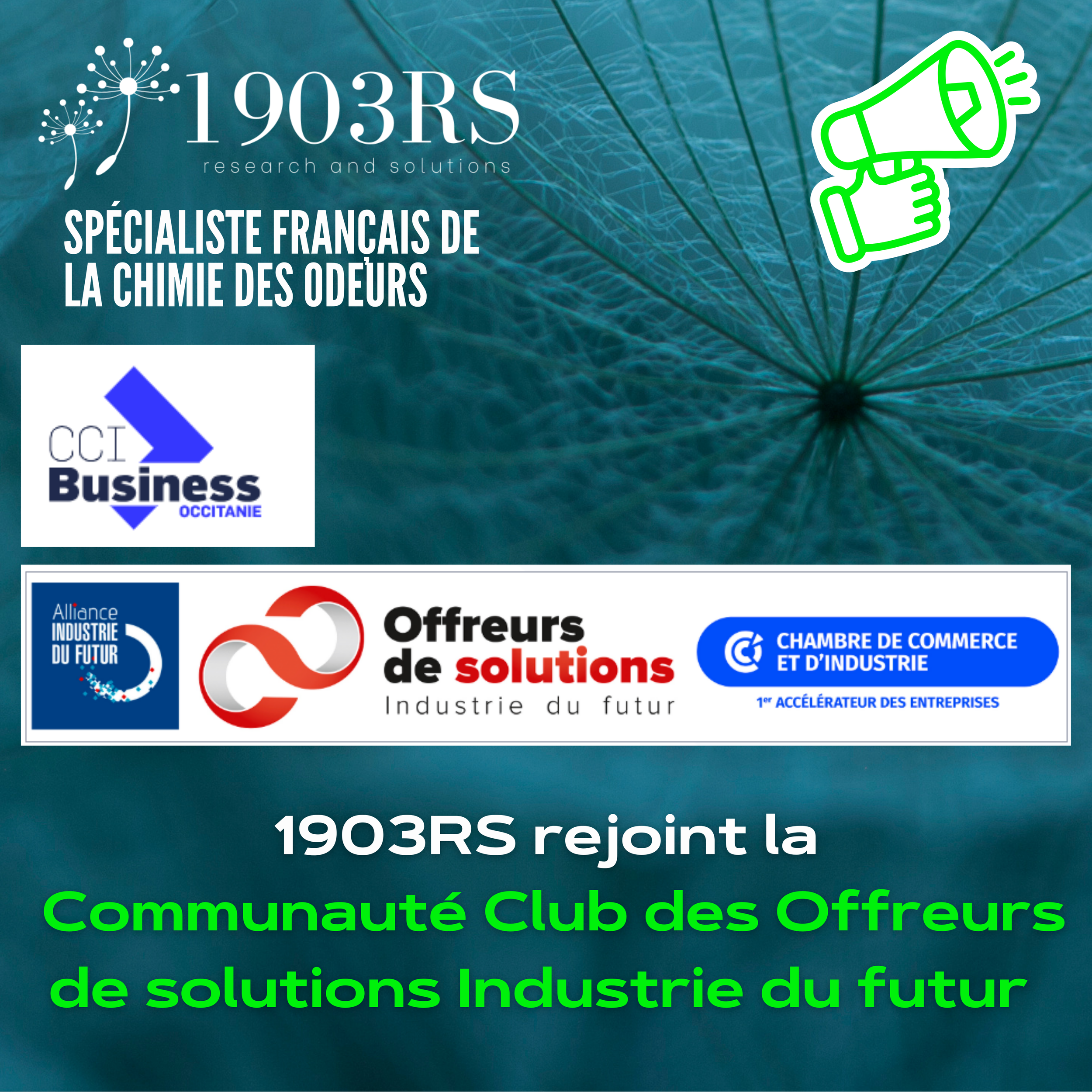 1903RS rejoint la Communauté Club des Offreurs de solutions Industrie du futur