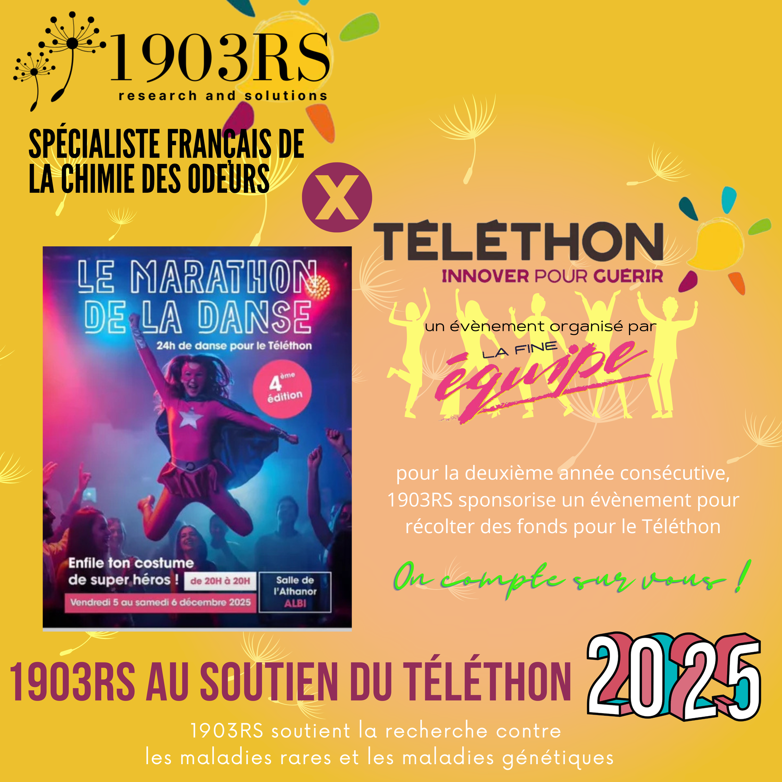 1903RS partenaire du téléthon 2025
