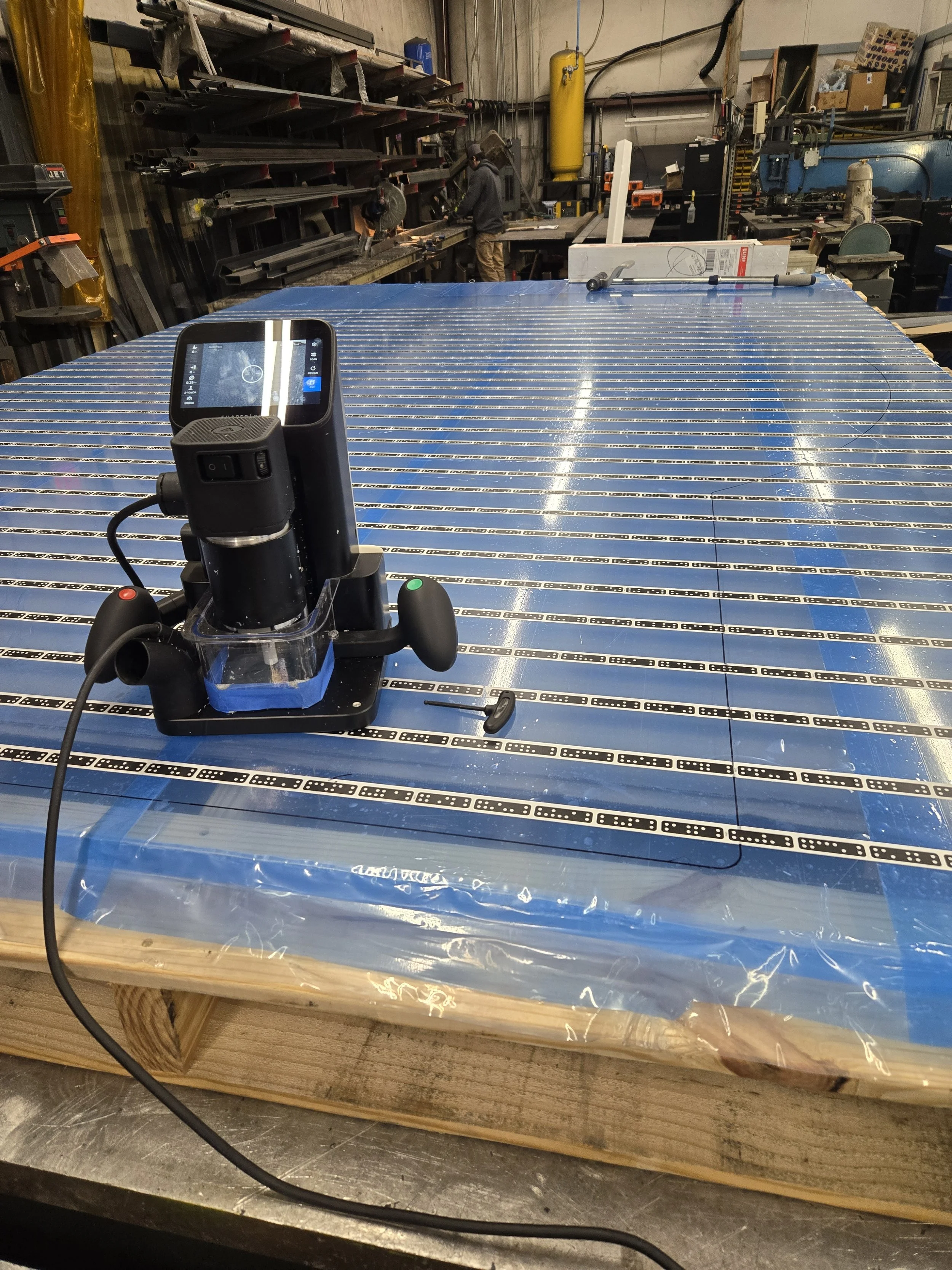 Using the Shaper Origin to process 1-1/4" Acrylic