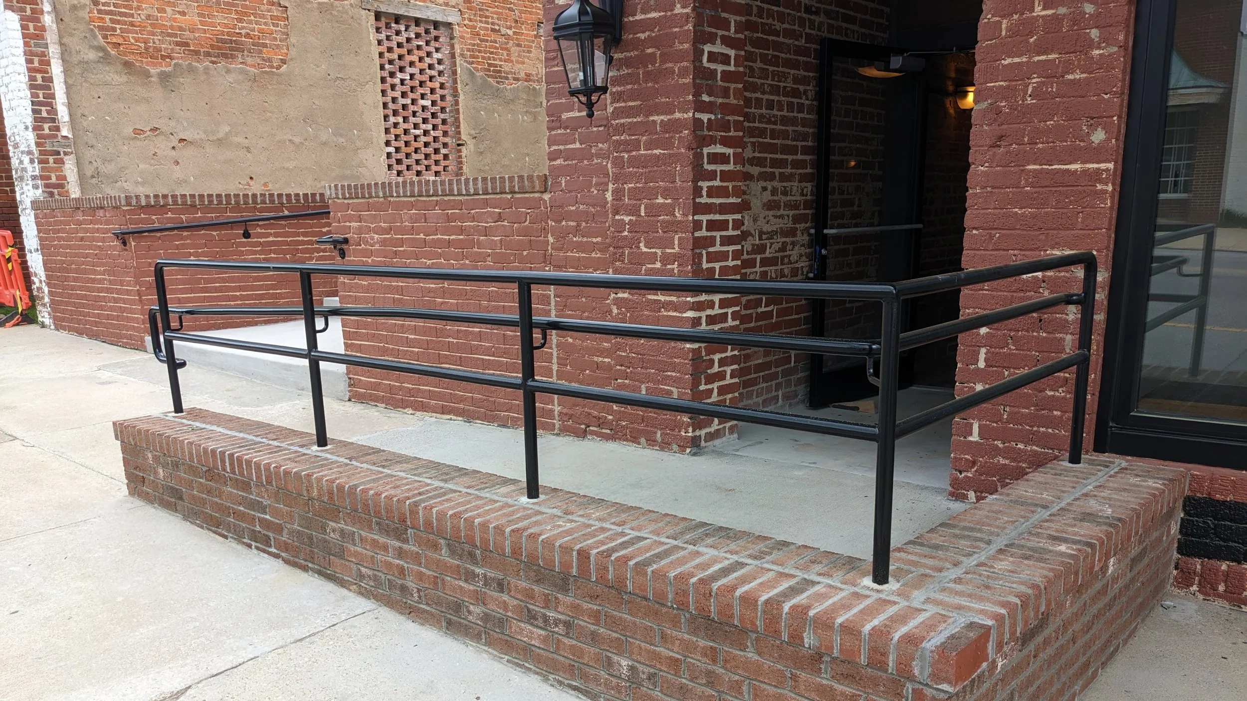 Steel code required rails at Franko's in Franklinton