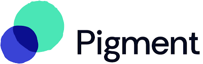 Logo with three overlapping circles in teal, dark blue, and light blue, and the word 'Pigment' in black text.