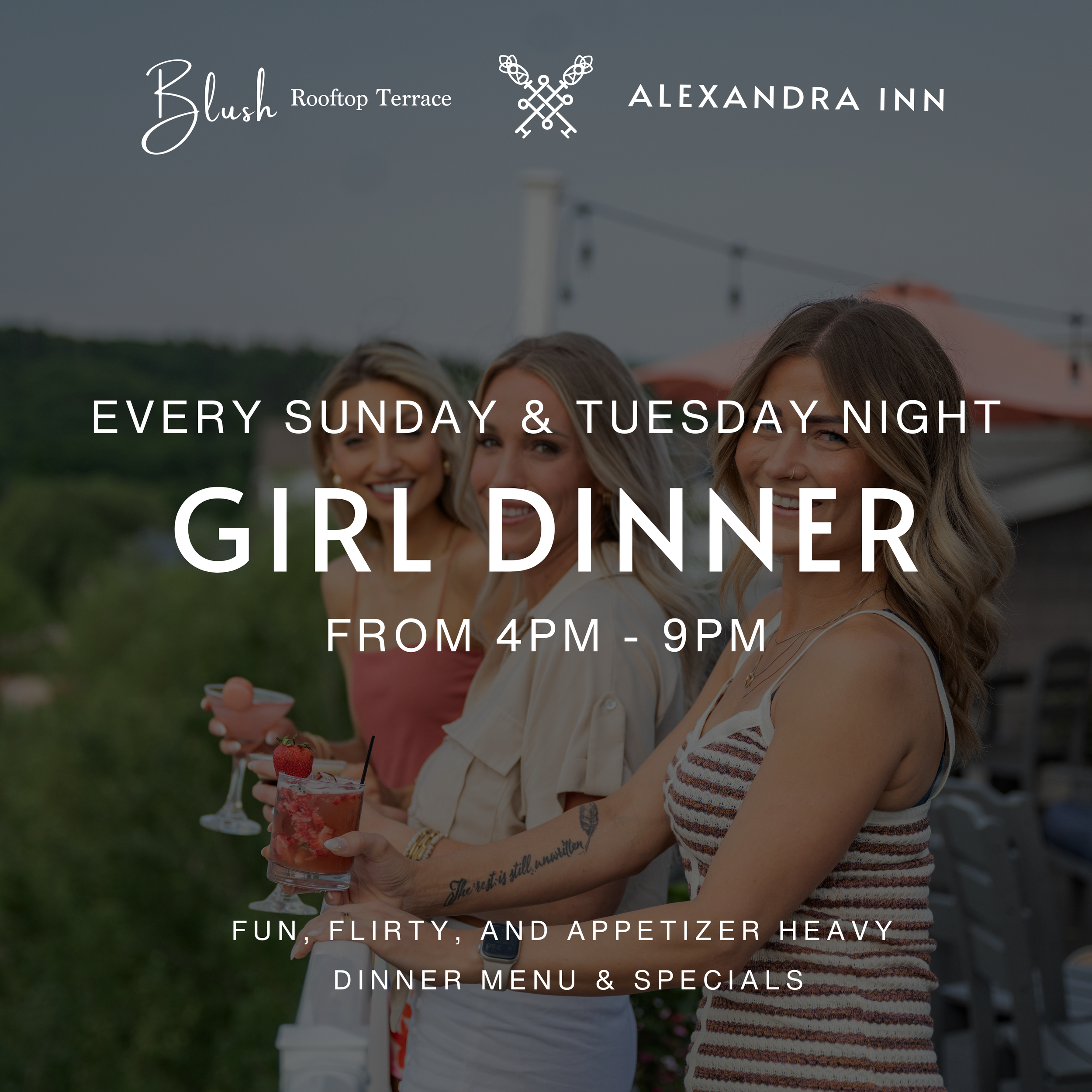 Girl Dinner at Blush