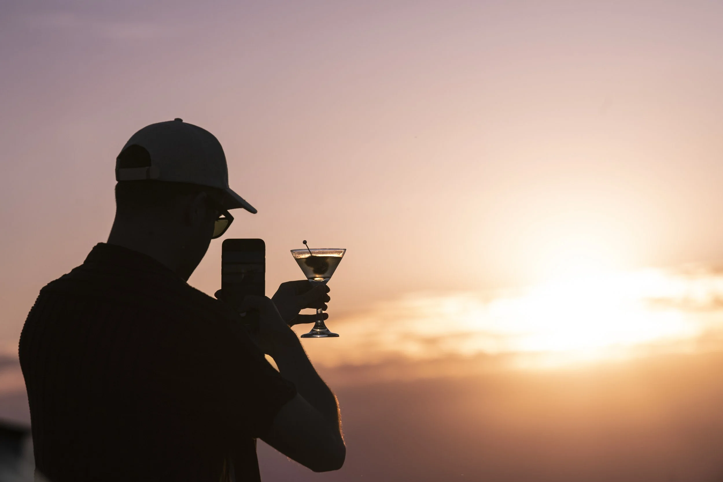 Cheers to sunset at Blush