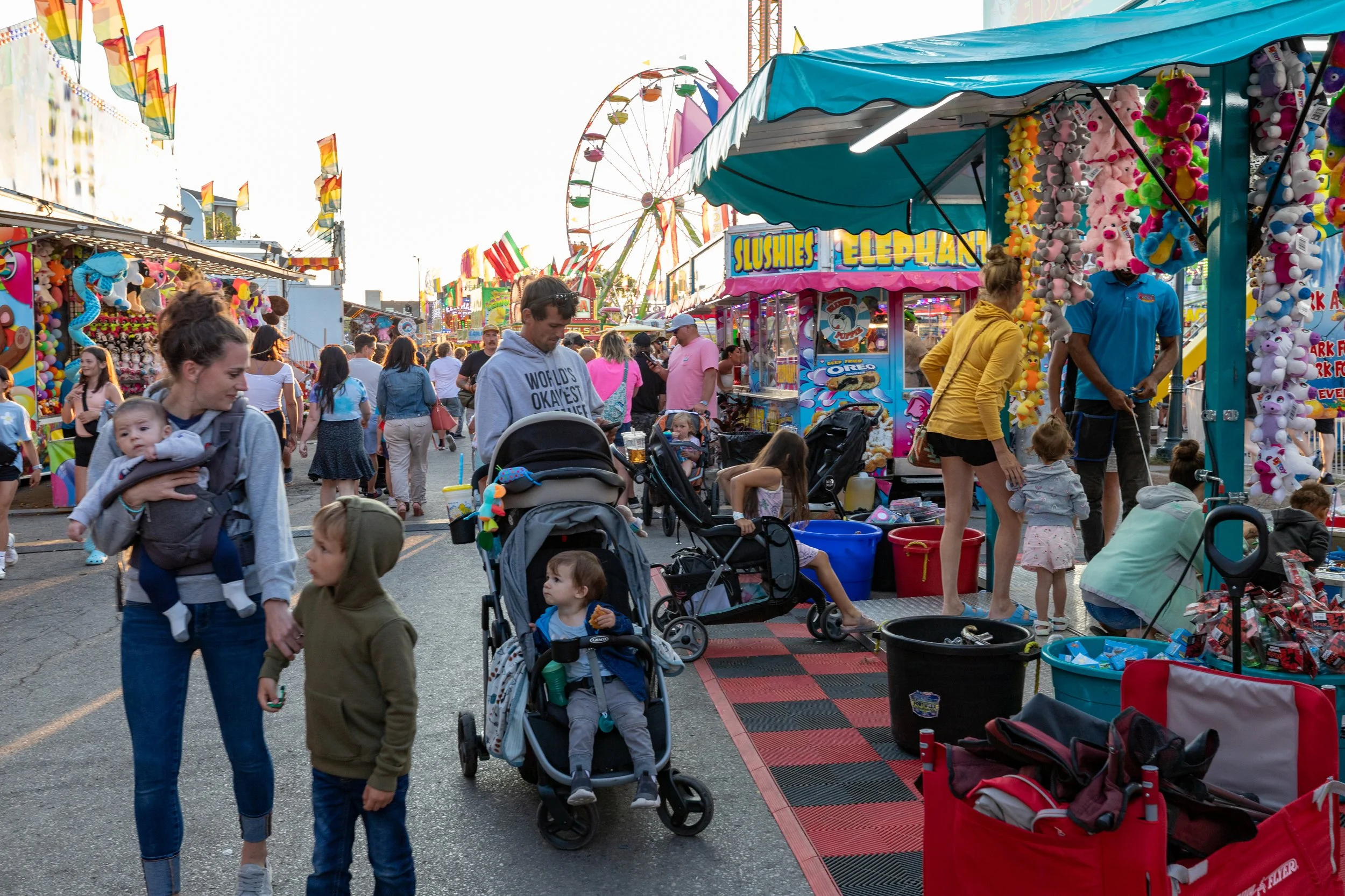 families at the midway