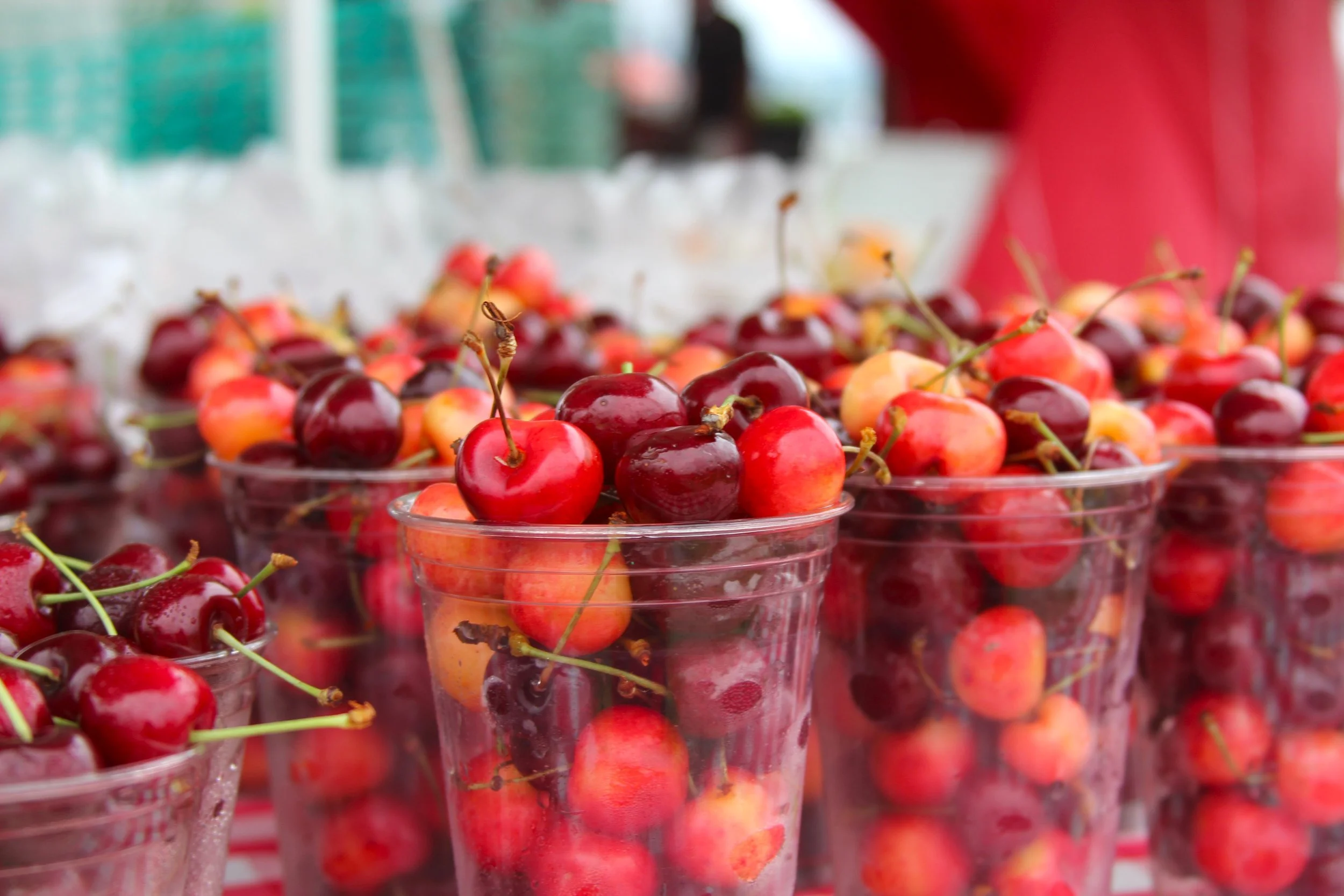 cups of cherries
