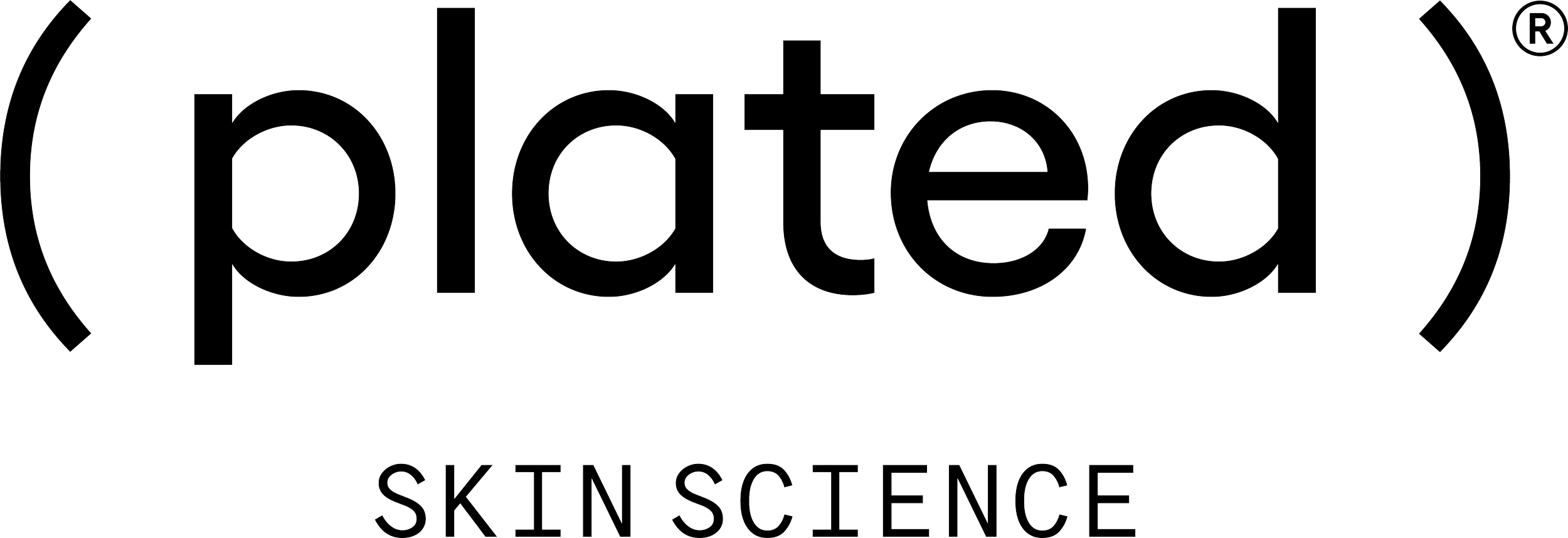 ( plated ) Skin Science Logo
