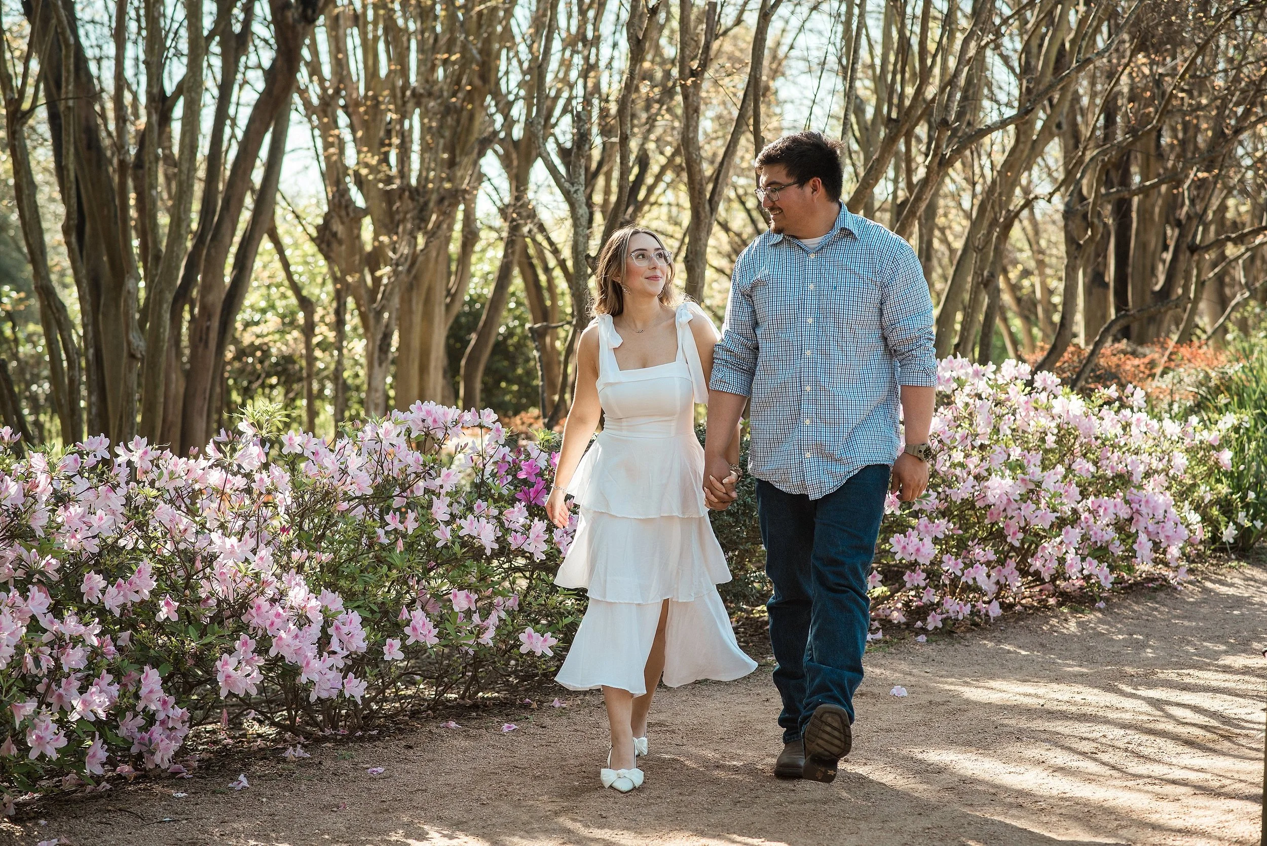 Spring Engagement Session at Hermann Park | Houston Engagement Photographer
