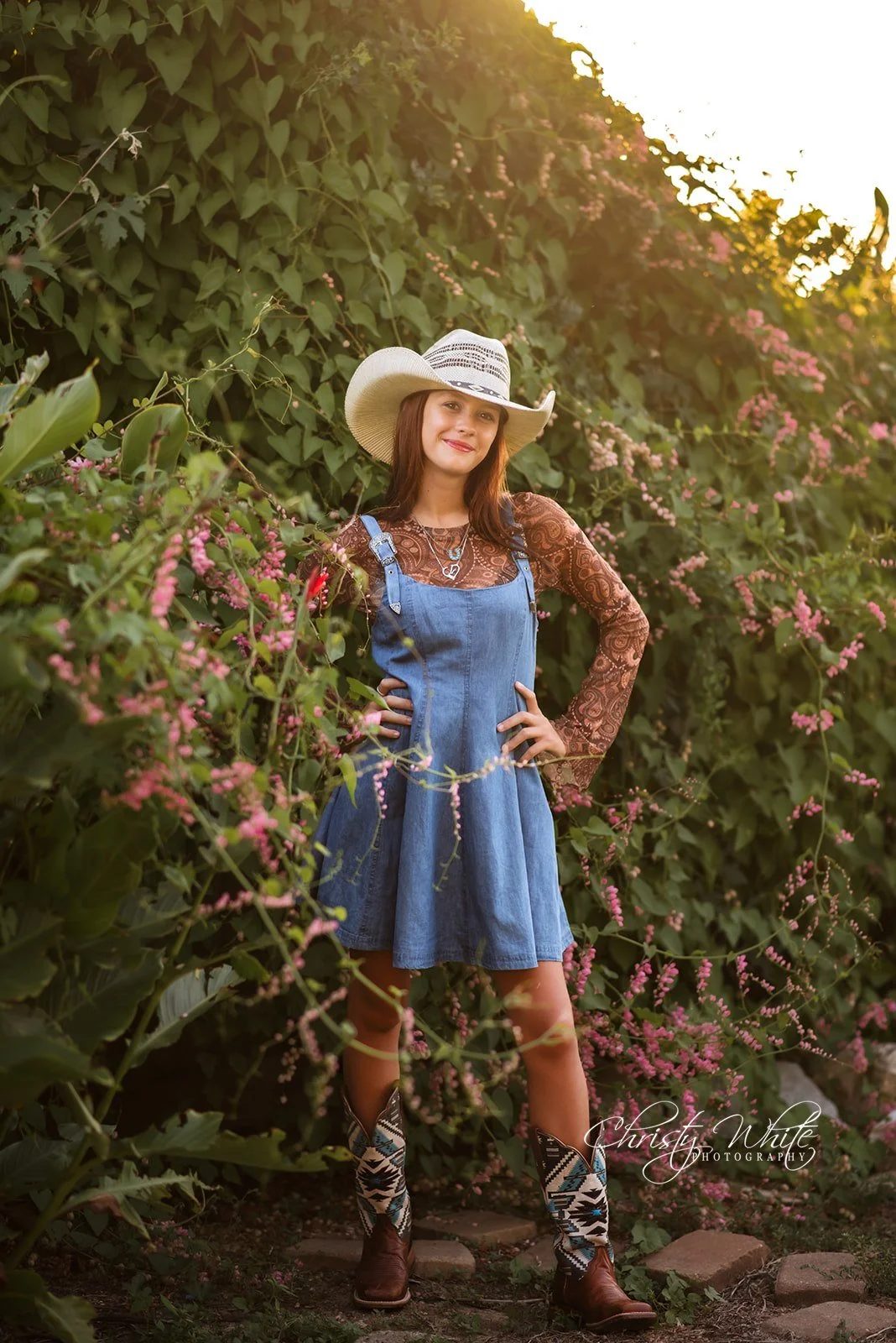 Country-inspired senior portrait of Kendal during her personalized senior session