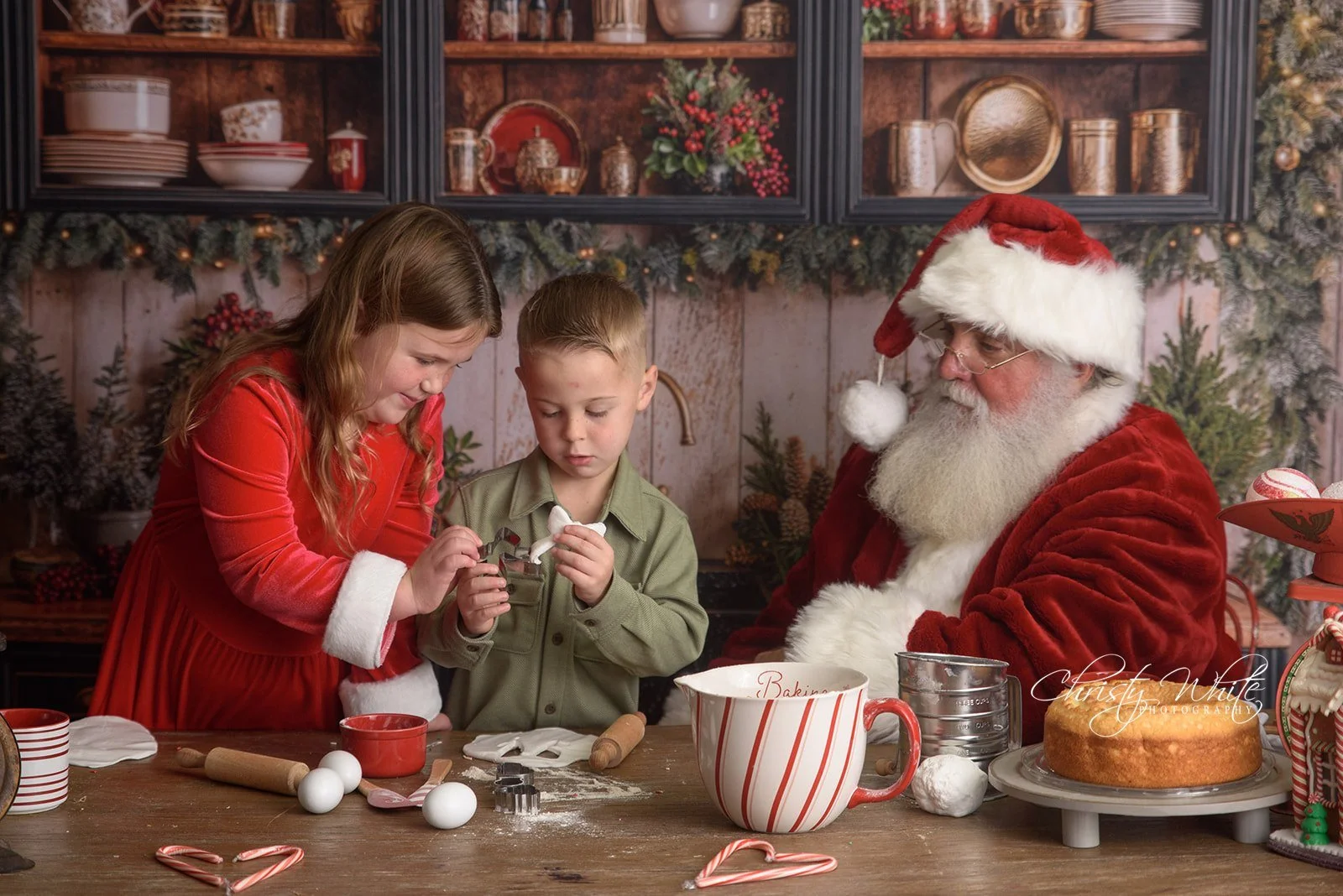 Family making Christmas memories during an immersive Santa experience.
