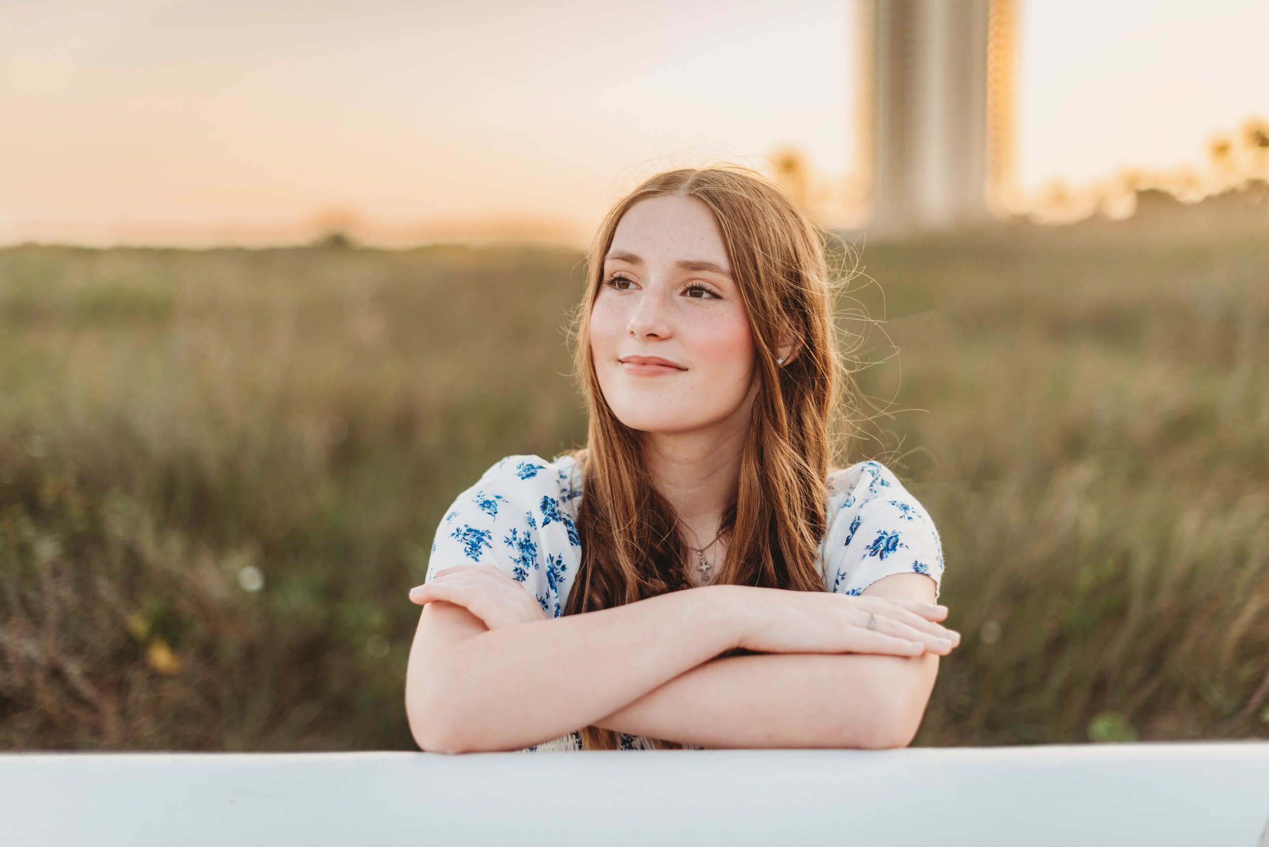 A beautiful session at sunset on the beach in Galveston