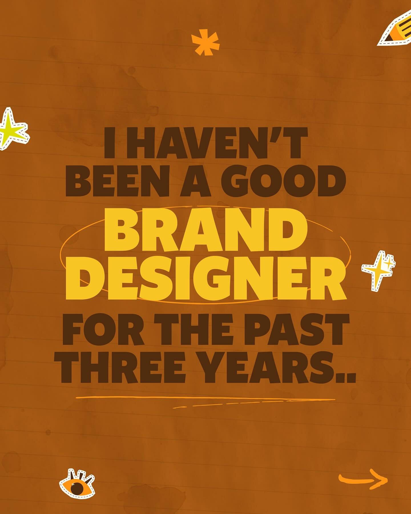 i have a secret.. i haven&rsquo;t been a good brand designer 👀

ever since i started this page, i always talked about how important it is for a brand to build its visual identity on research and strategy.. but i was guilty of skipping that part of t
