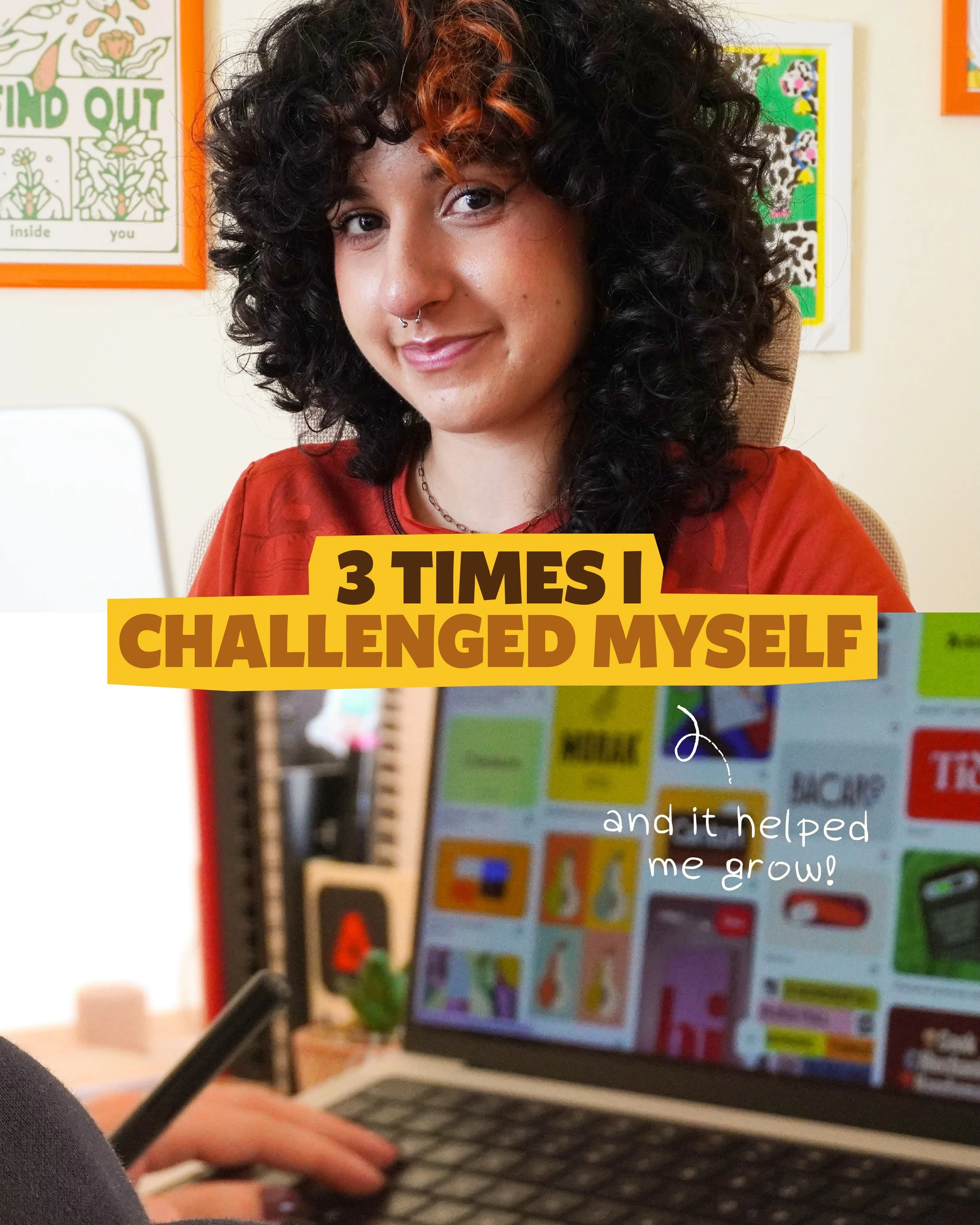 if you&rsquo;re a designer, you never stop learning ✨✏️

there were times in my design journey when i thought doing any of these things was impossible, and yet that didn&rsquo;t stop me from challenging myself and finding out if they were as scary as