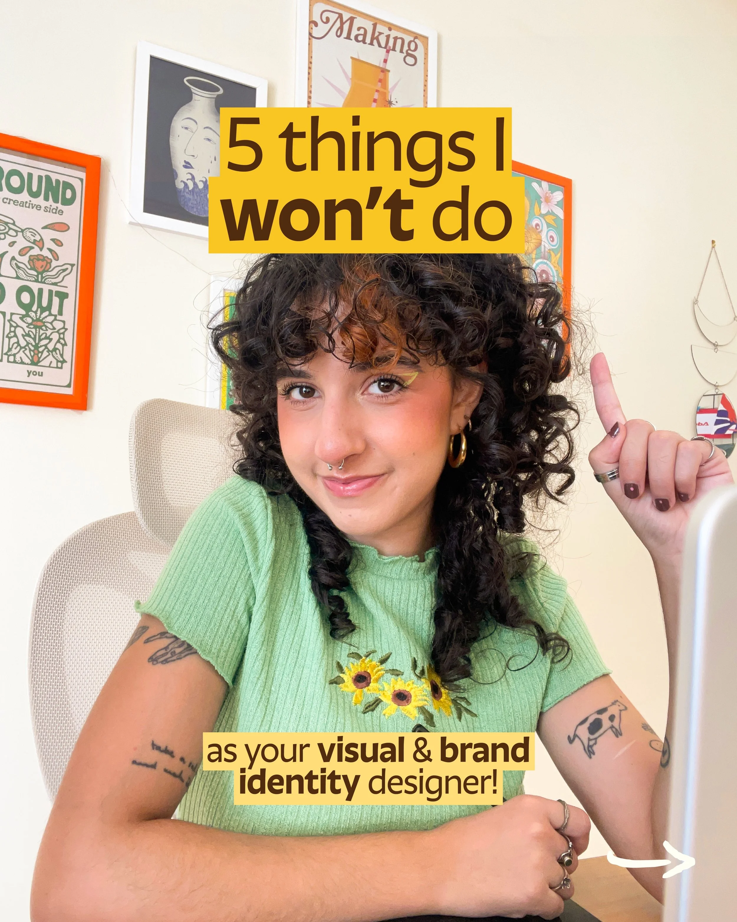 we talk a lot about what we do as brand designers, but what about the things we absolutely REFUSE to do when we work with a client? 👀

you see, there&rsquo;s this misconception that designers simply follow orders and are supposed to do exactly what 