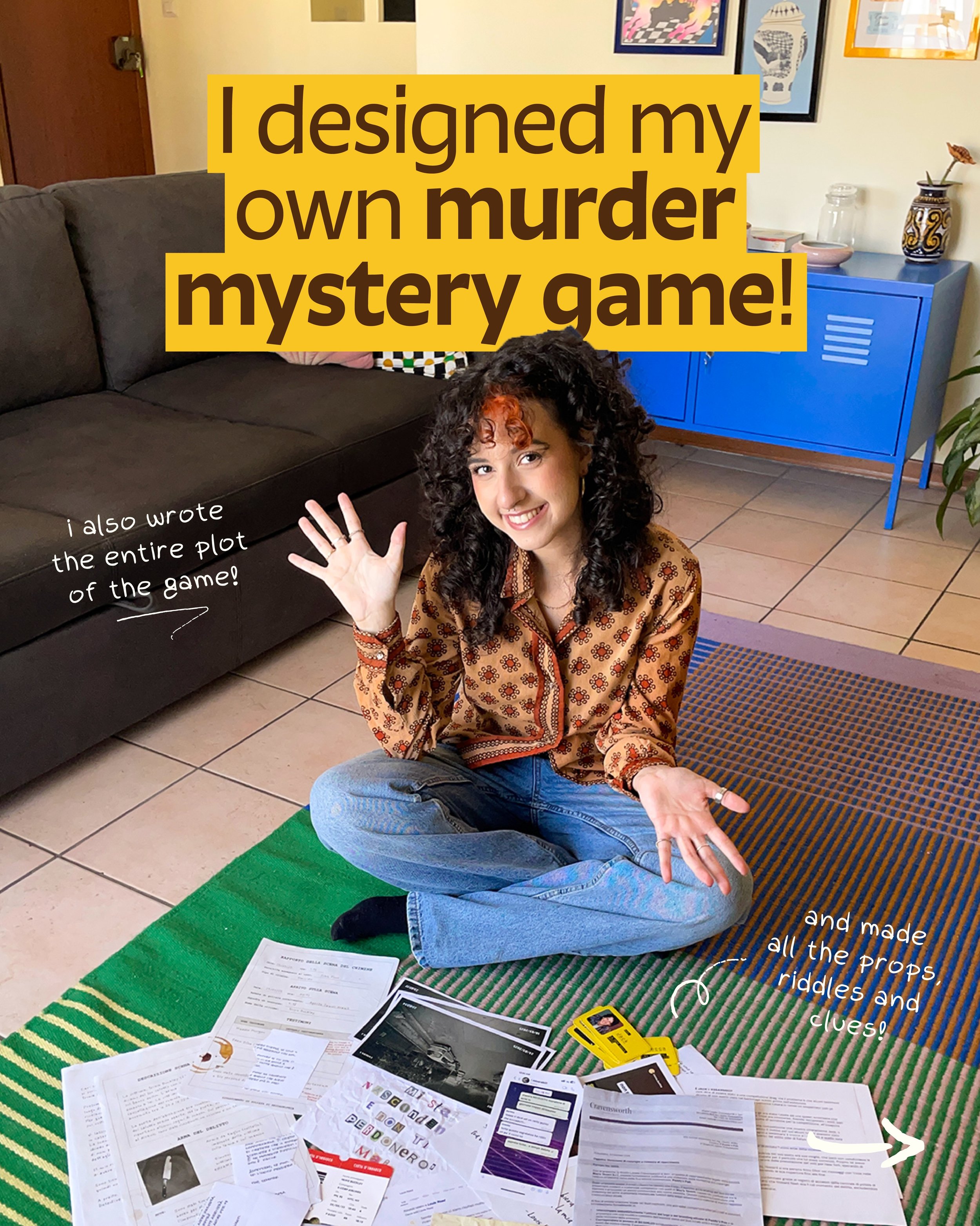 need an idea for a halloween party?✨👻 i got you!

murder mystery games are the perfect activity to do for a cozy night in, i love playing them!

but if you want to make it even more special, you can make it yourself and customise it for you and your