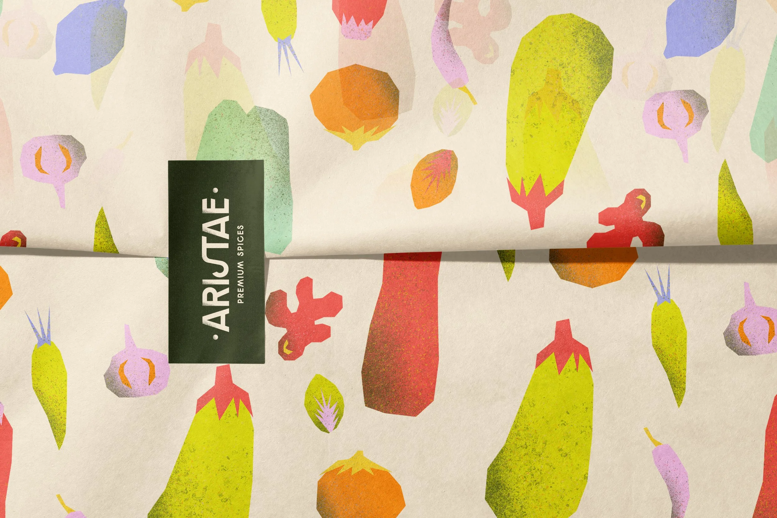 custom pattern design for premium spices brand