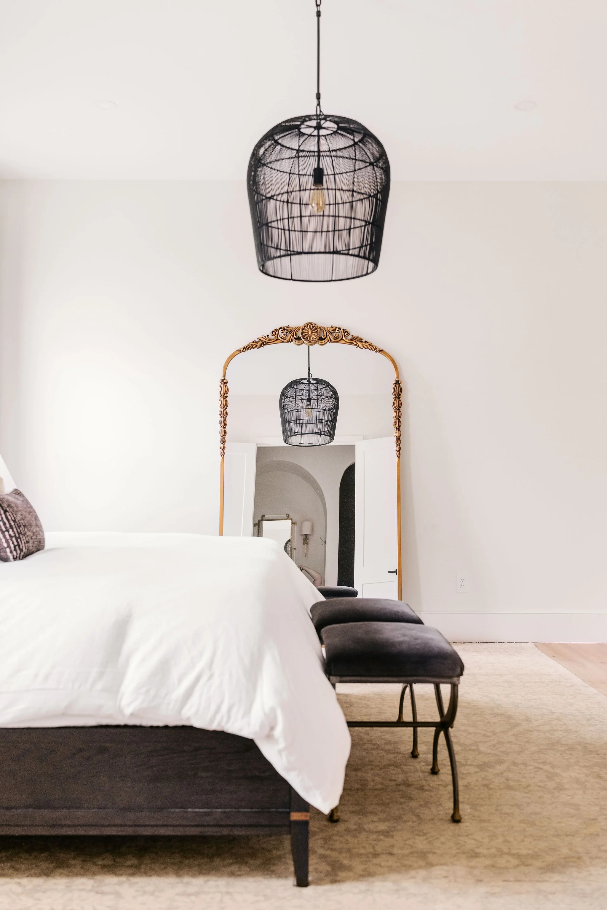 Mary Beth Johnson Interiors Primary  Bedroom Augusta Luxe Home