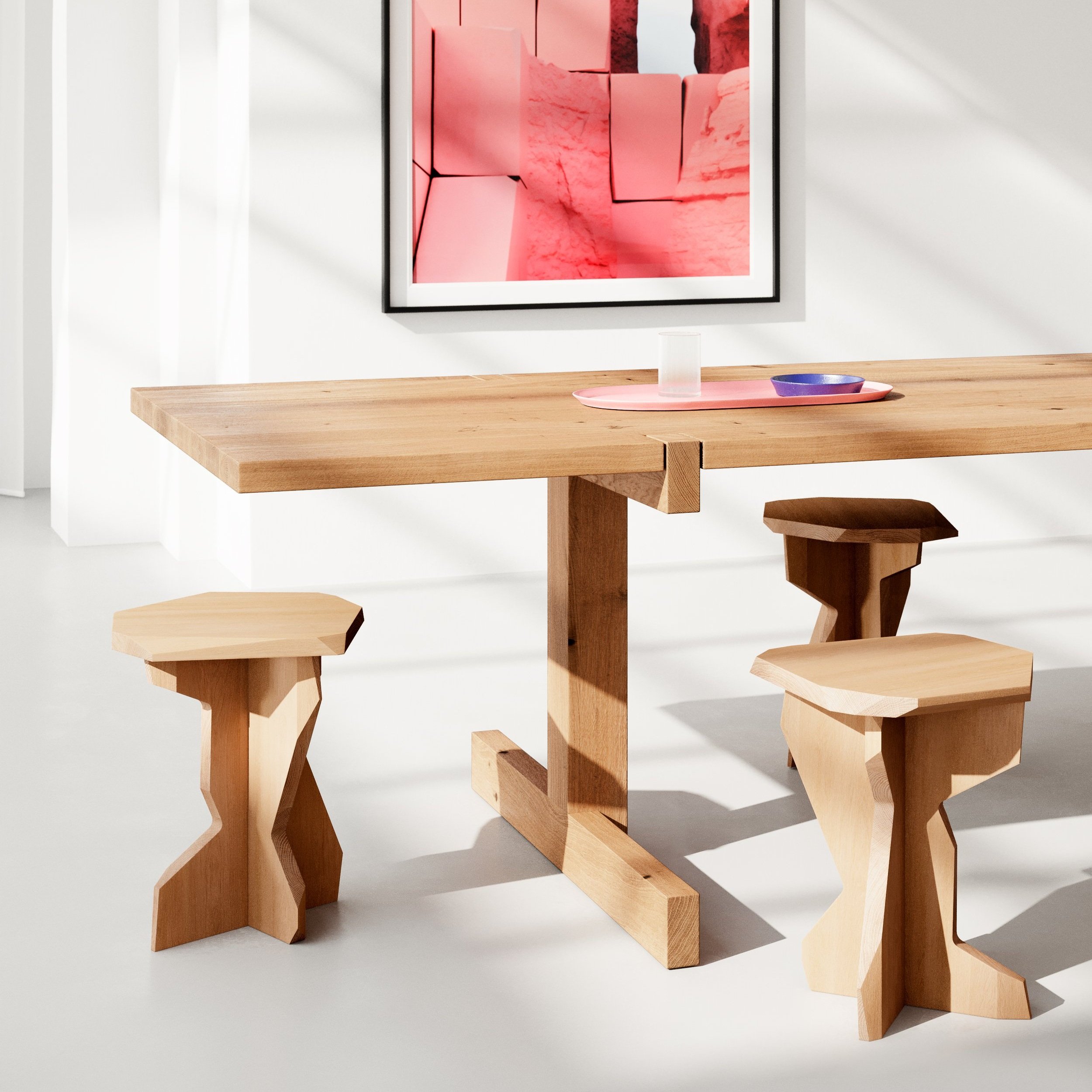 OUT - Hocker Fels massiv