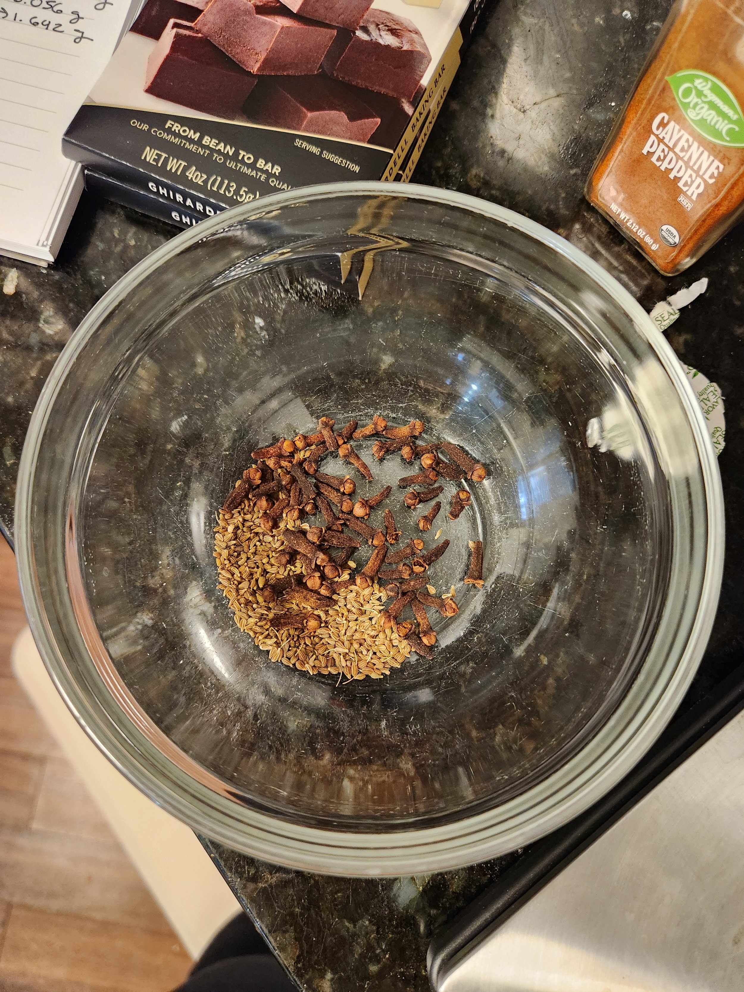 The spice blend for the hot chocolate from The Foods That Built Spain.