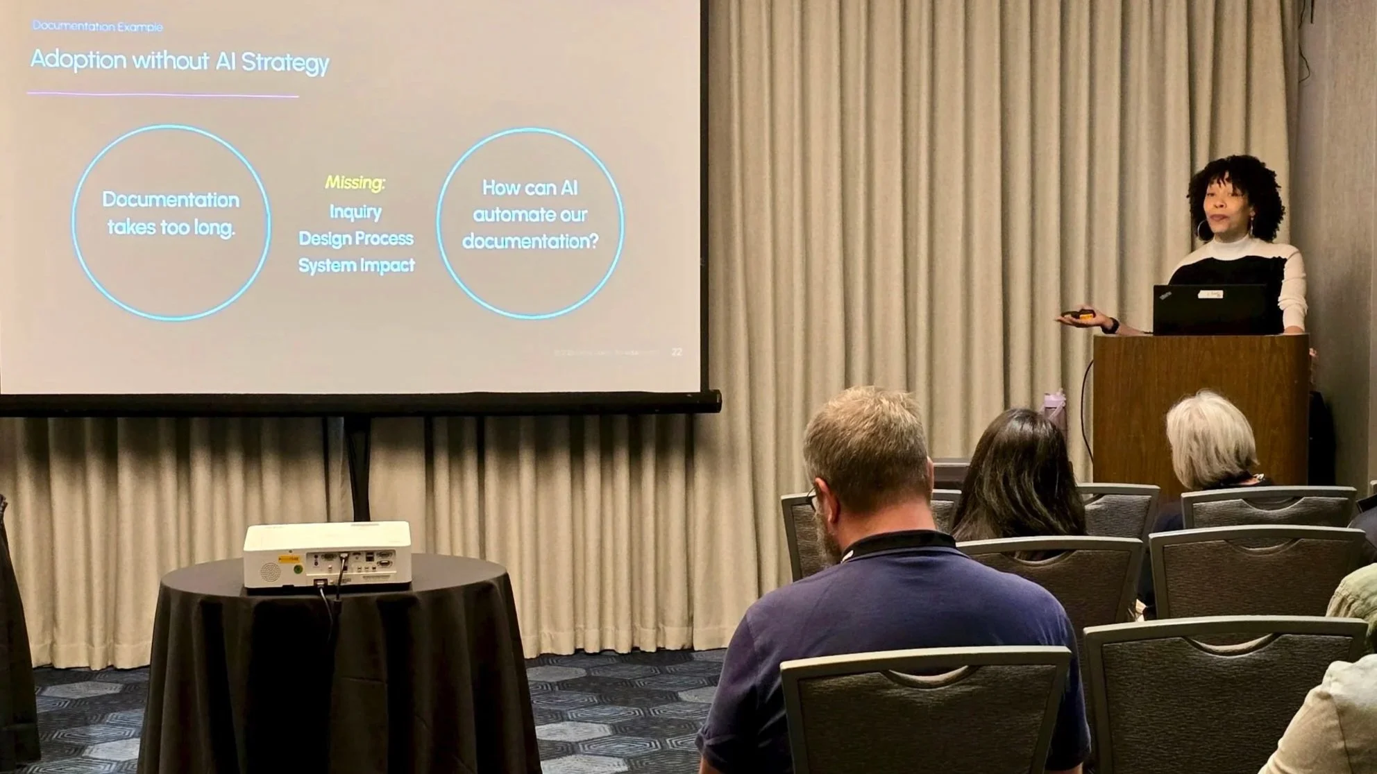 Lorrie Guess presenting at Oregon Design Conference