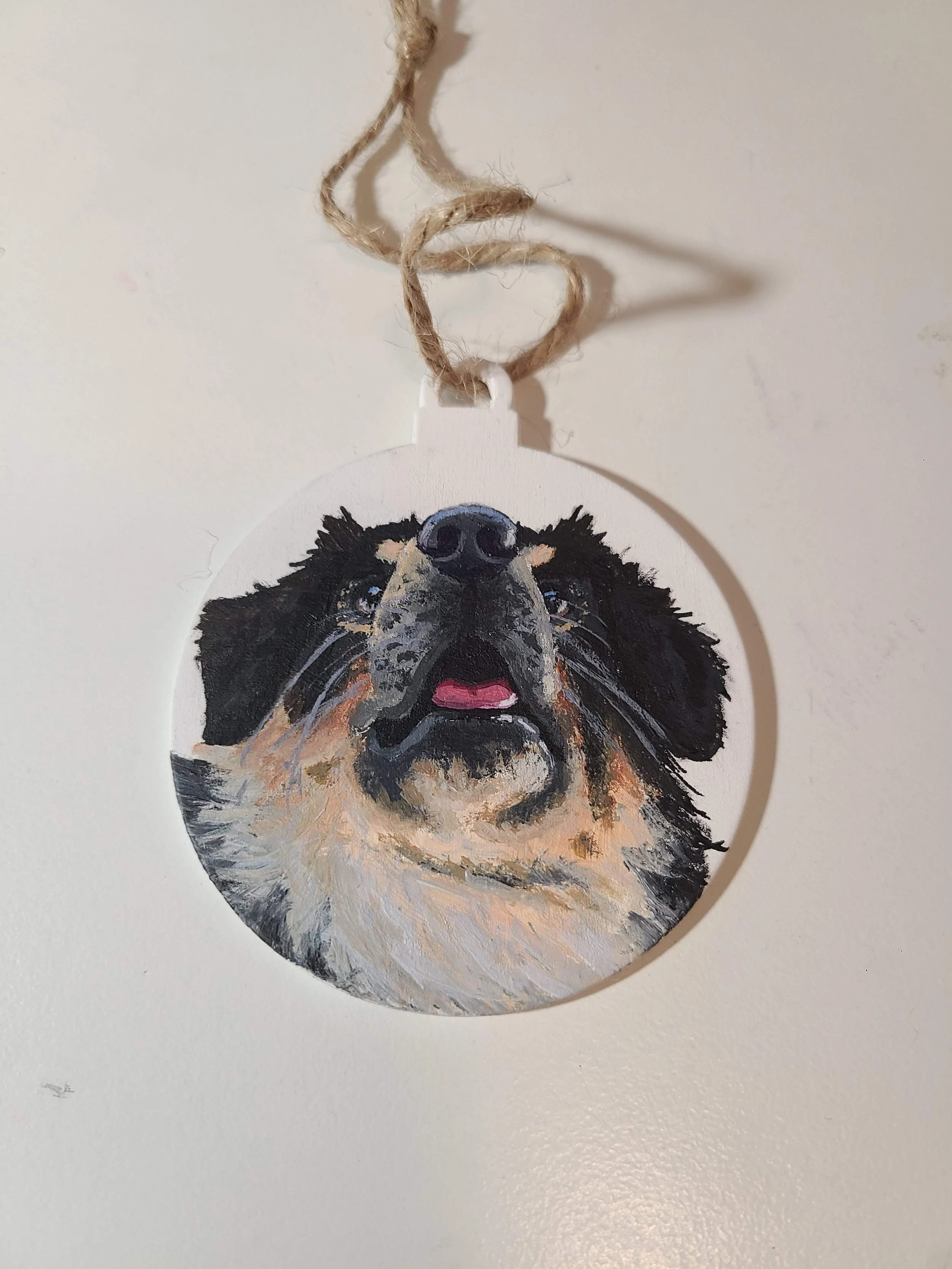 Mini Aussie (Nellie) - acrylic on wood - 4 in. 2024