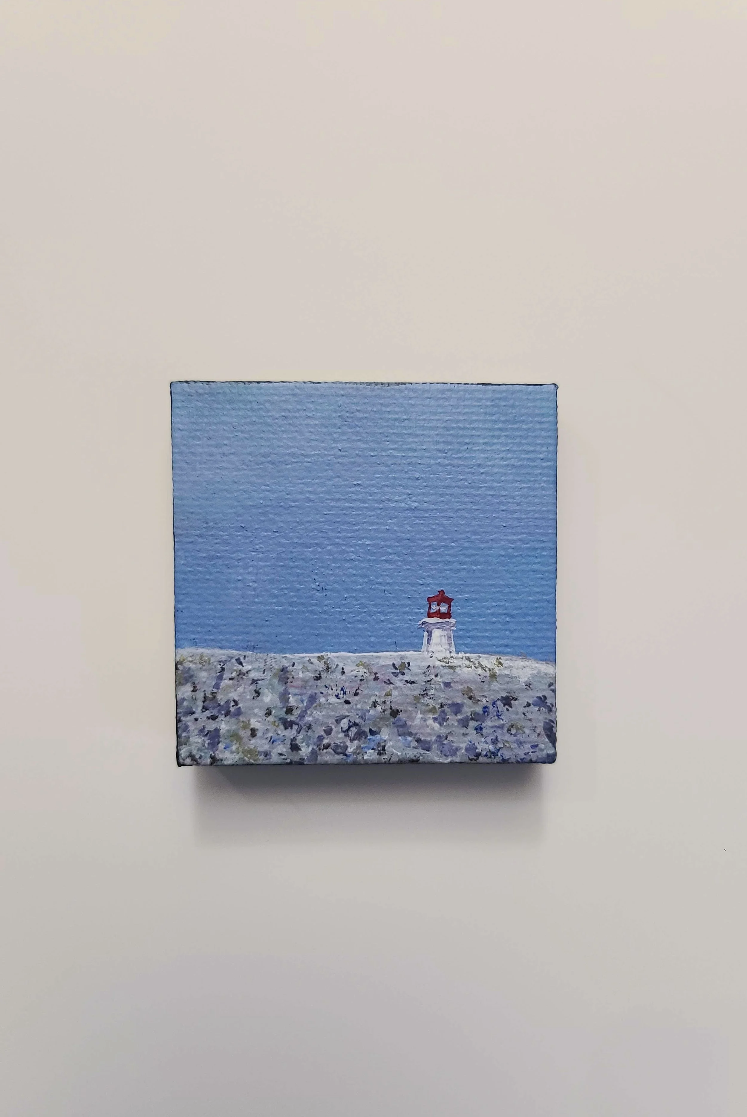 Peggy's Cove - acrylic on canvas - 2x2 in. 2024