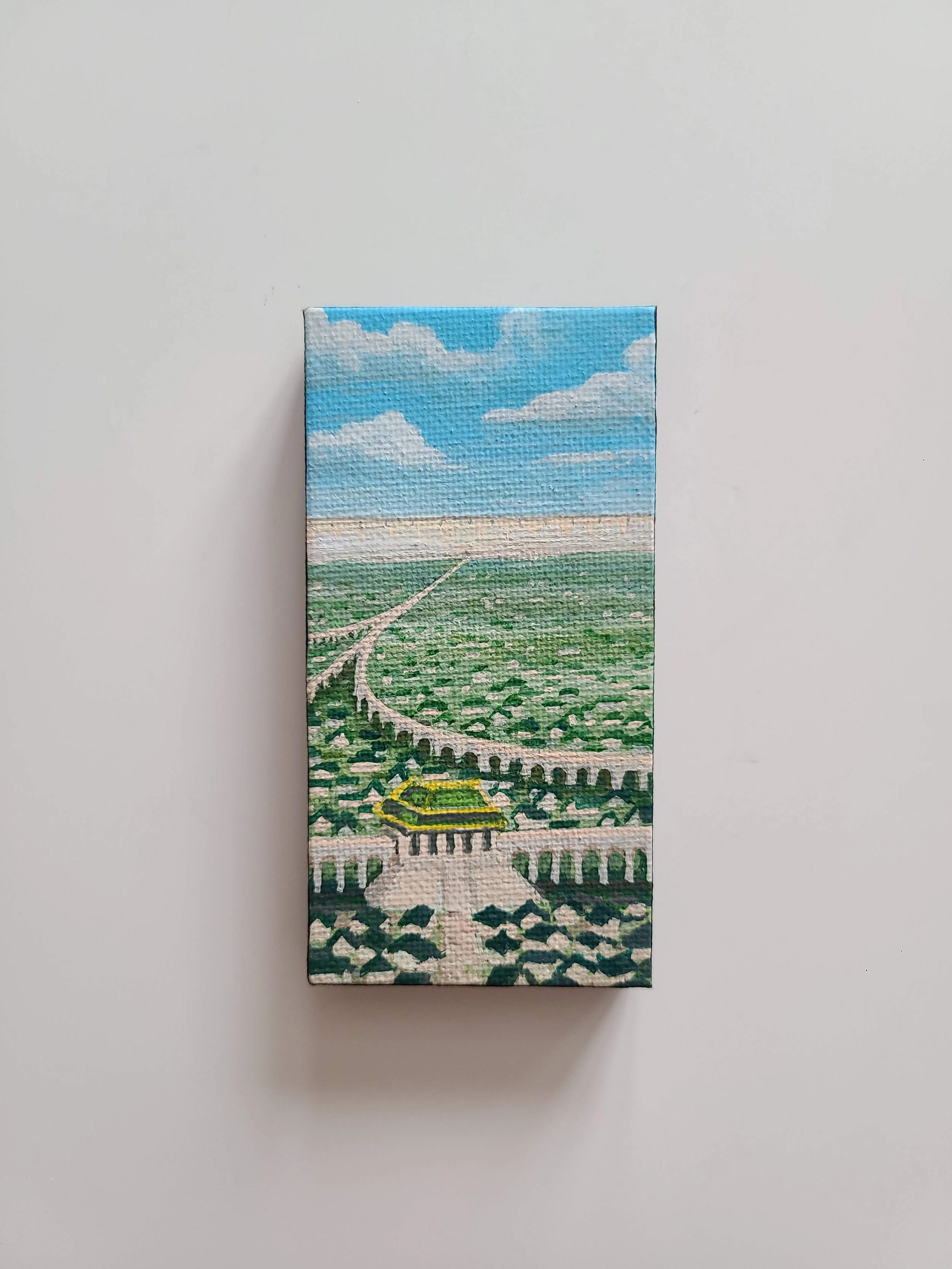 Avatar: The Last Airbender Landscape - acrylic on canvas - 2x4 in. 2025