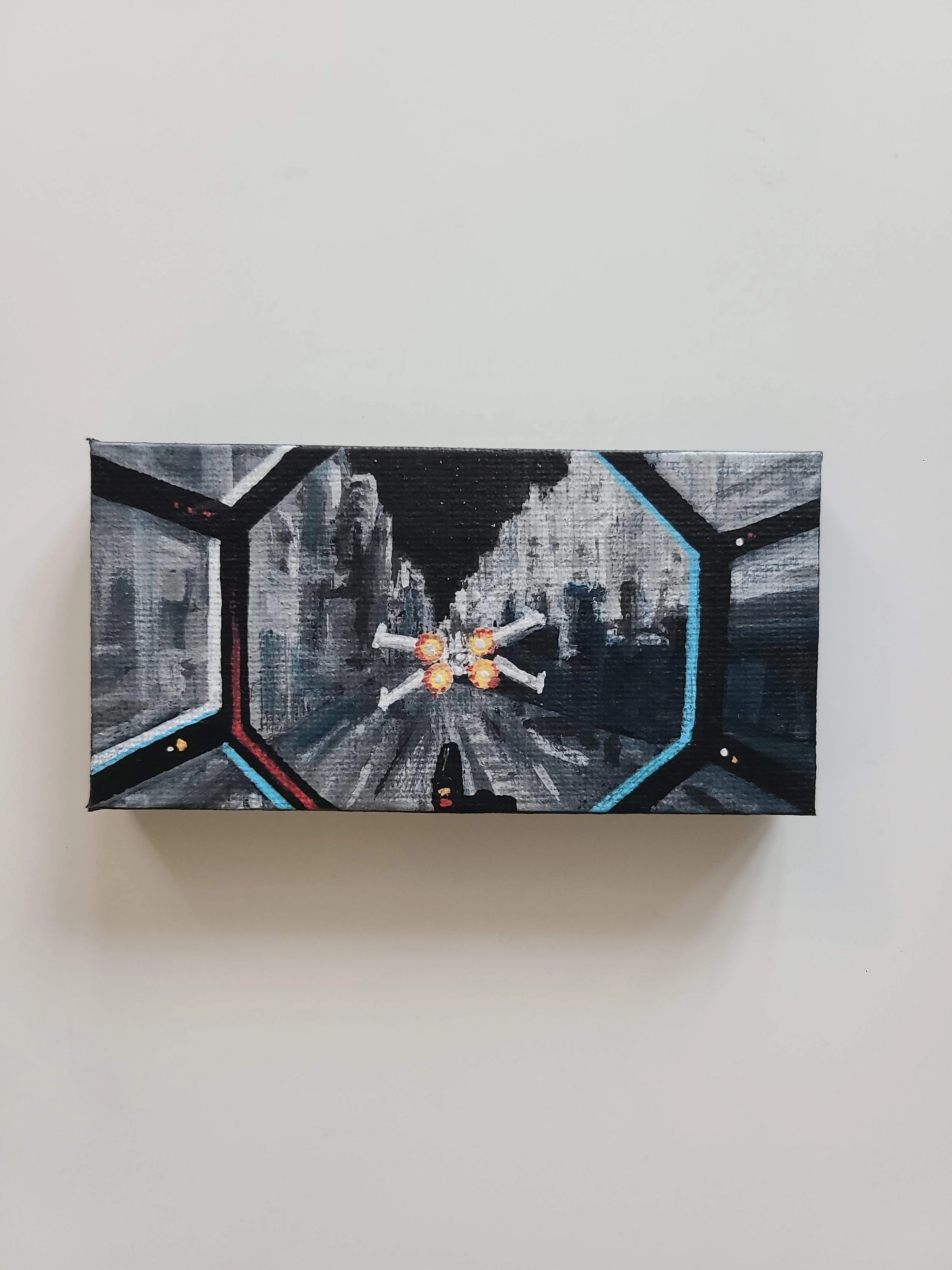 Star Wars Landscape - acrylic on canvas - 2x4 in. 2025