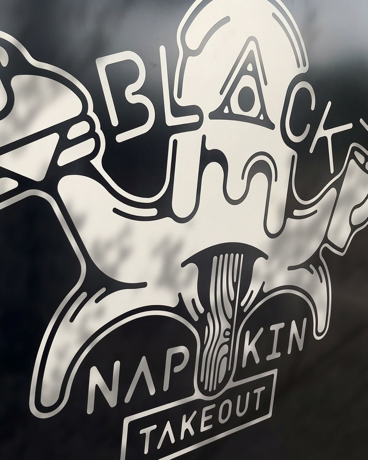 Black Napkin<br> Takeout