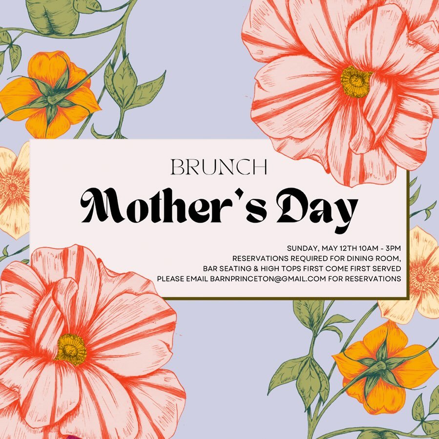 Now taking rezzies for Mother&rsquo;s Day Brunch! 

Come celebrate Mom on Sunday, May 12th from 10am-3pm 🌸 Reservations will be required for dining room seating, but high tops and bar seats will be first come first serve. Menu will be posted on EVEN