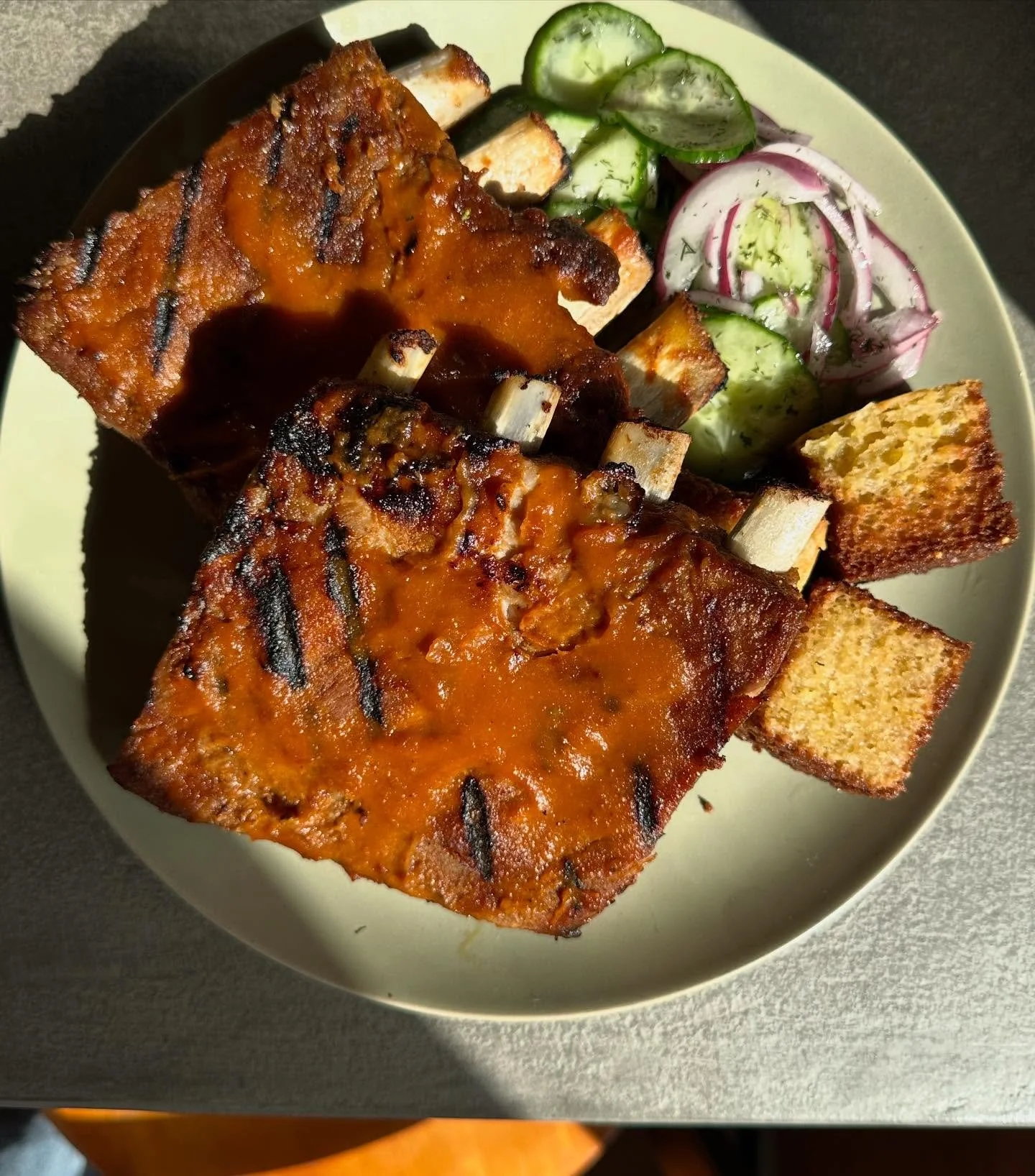 Labor Day Weekend Specials 🇺🇸 

🥩 Lamb Meatballs
Moroccan-spiced lamb meatballs with mint yogurt and Greek salad.

🍖 BBQ Ribs
&frac12; rack of St. Louis&ndash;style ribs, fall-off-the-bone tender, smothered in apple BBQ sauce. Served with cucumbe