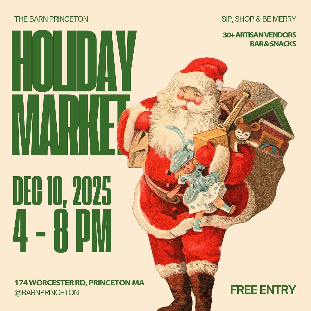 ✨The Barn&rsquo;s Holiday Artisan Market ✨

Wrap up your holiday shopping and have a cozy Hallmark-worthy evening at The Barn&rsquo;s annual Holiday Artisan Market, where local makers, small bites, and seasonal cocktails come together for one magical