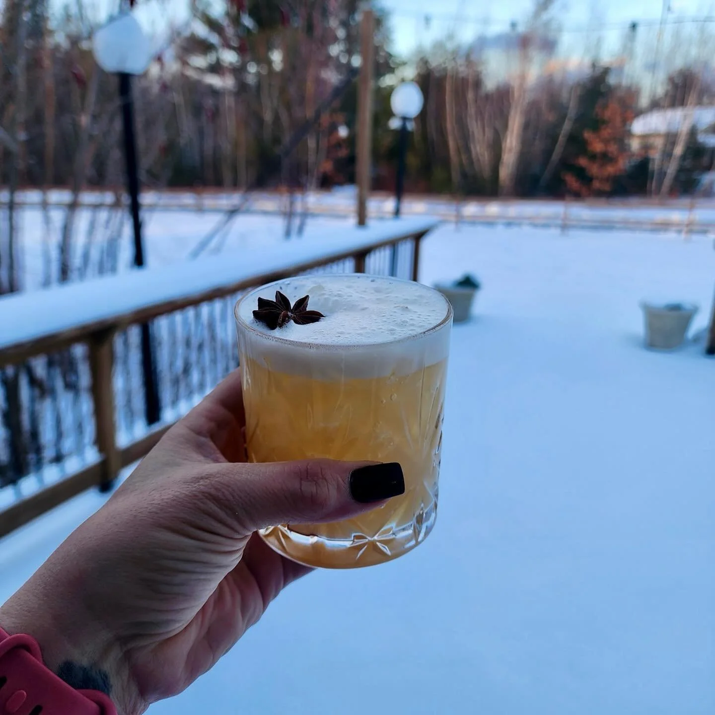 Cocktail Special for this snowy wintery weekend! ❄️ 

🥃 Brown Butter Bourbon Amaretto Sour
Brown butter infused bully boy bourbon, amaretto,&nbsp; lemon and foamer (or egg white upon request)