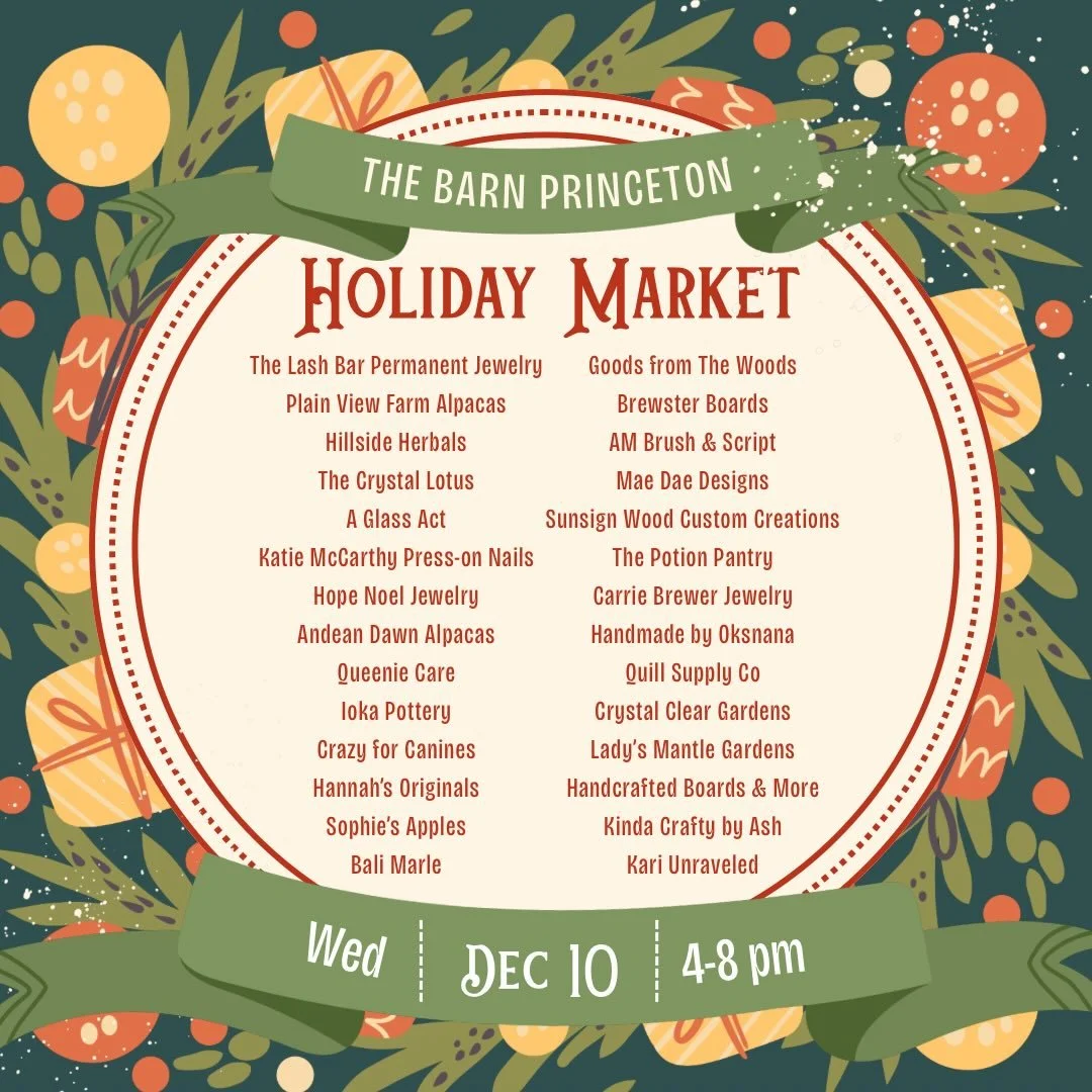 TONIGHT!  Come see your favorite local artists &amp; creators and discover some new ones. You&rsquo;ll find the perfect gift for everyone on your list and have fun doing it (especially if you have a seasonal sipper in hand!) 🥂 

@plainview_farm_alpa