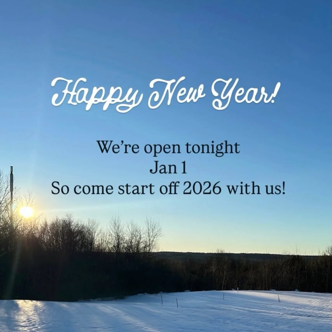 We&rsquo;re open! Start 2026 off with us! 🥂
