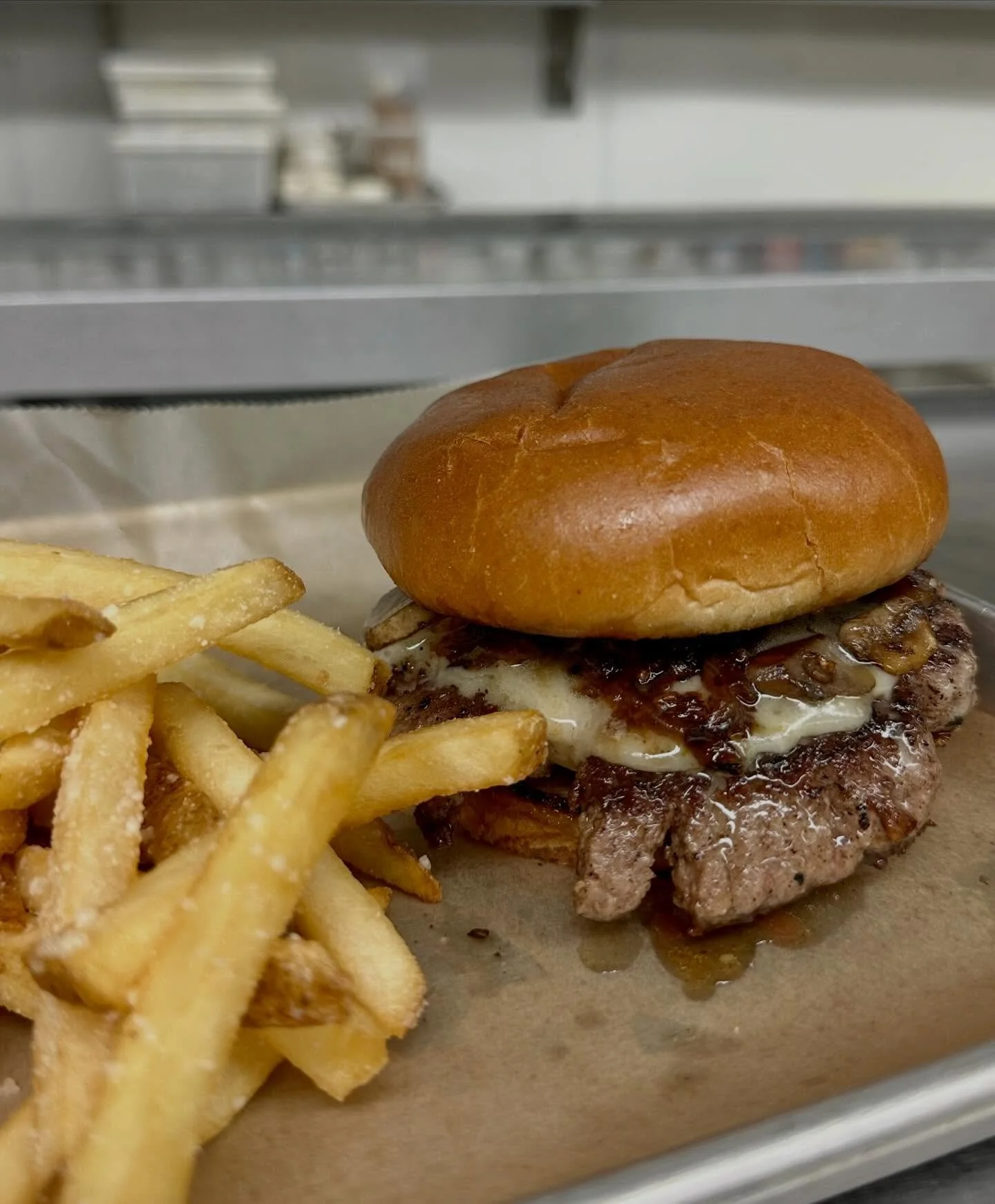 1/16-1/18 Specials

🍔 Bacon Me Crazy Burger
Bacon onion jam, saut&eacute;ed mushrooms, cheddar, and maple mayo on a brioche bun. 
🥒 Fried Pickles
Crispy fried pickles served with honey mustard.

🍚 Squash Risotto &amp; Scallops
Butternut squash ris