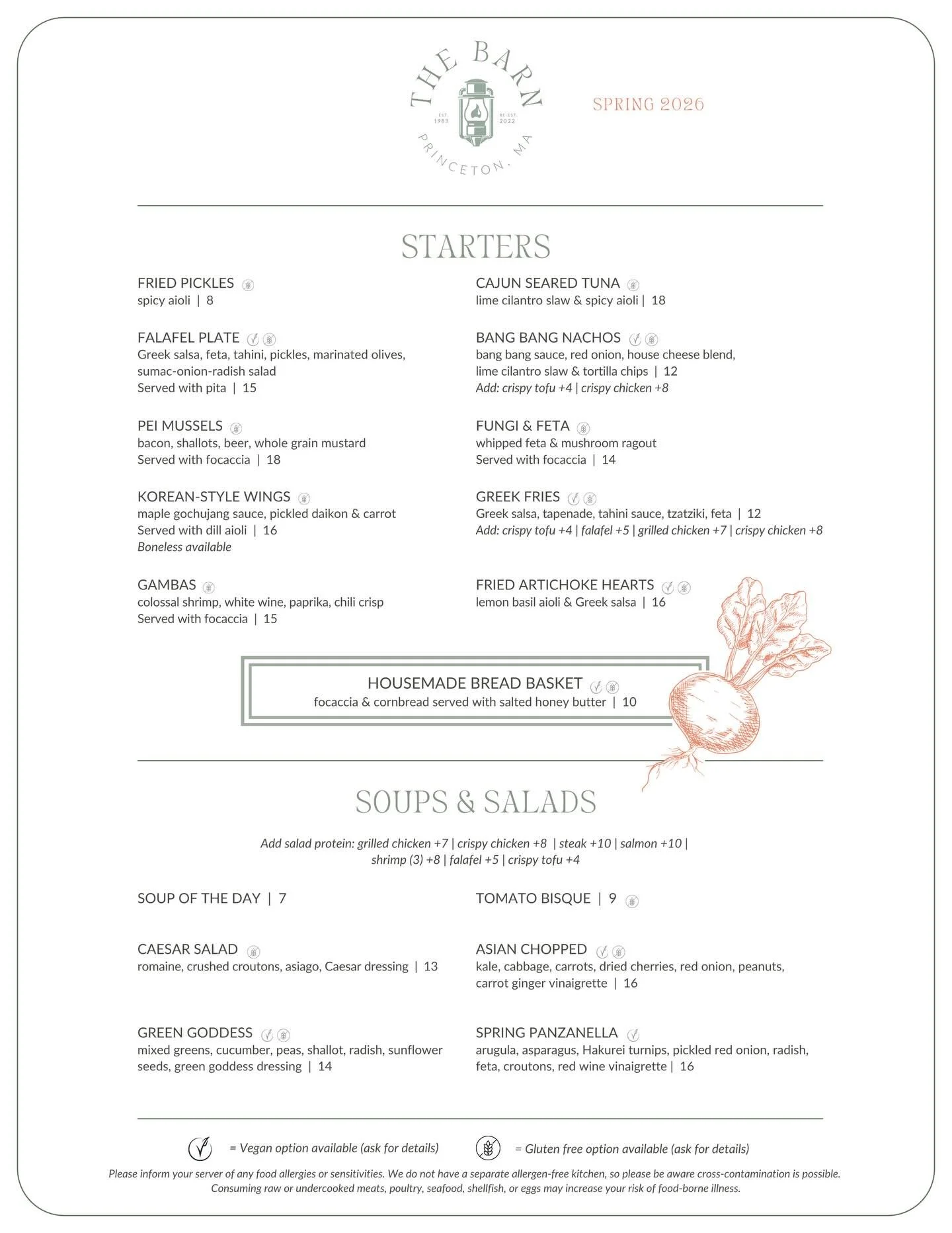 Spring is HERE !🫜🥕 🧆🌮

And don&rsquo;t worry, we&rsquo;ll be bringing out the patio furniture shortly! 🌞