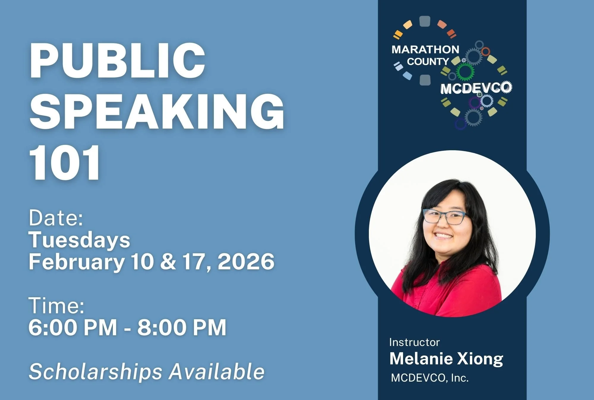 Public Speaking 101 - February 10 &amp; 17, 2026