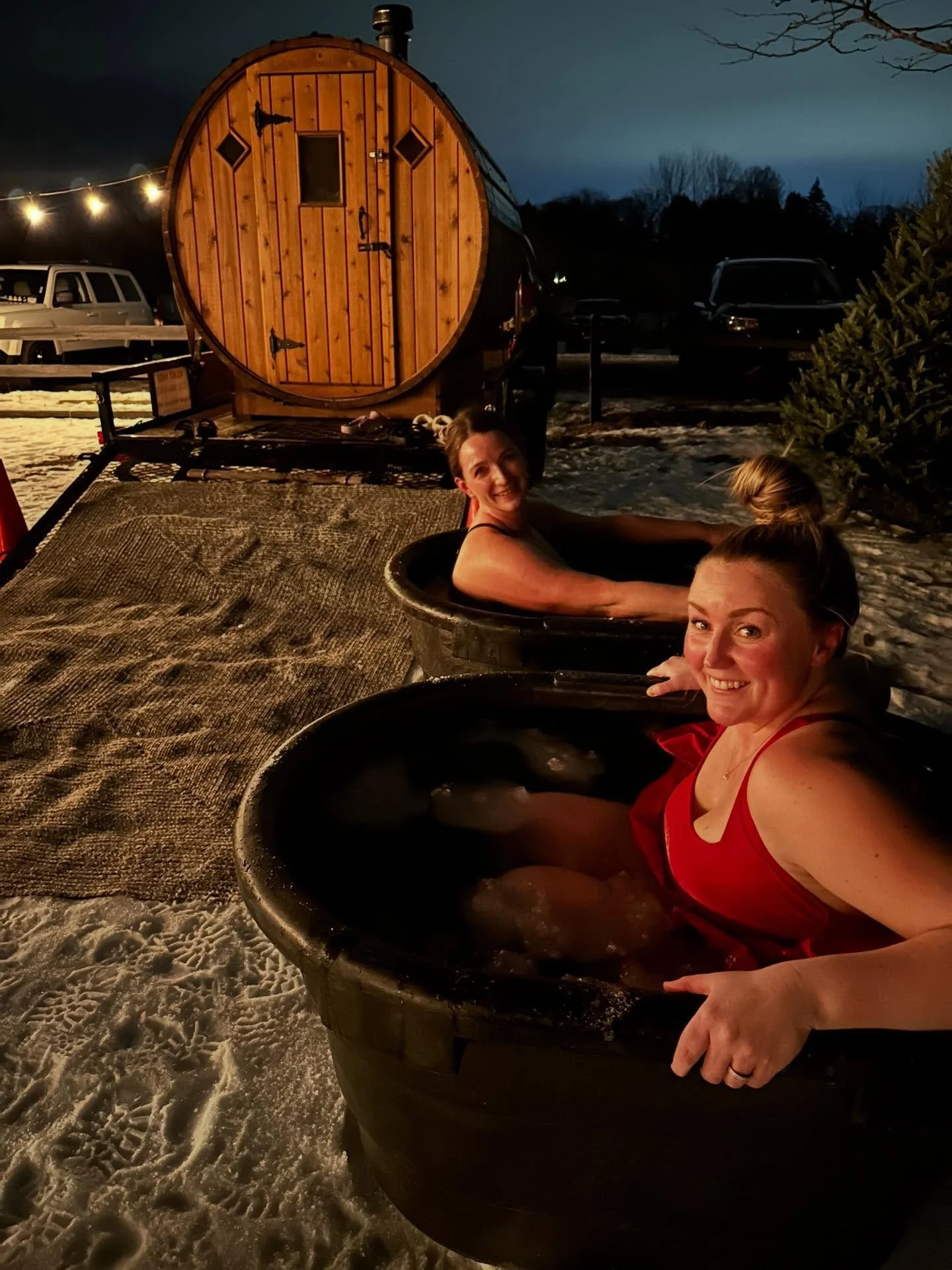 We have a full house for the last YS+IC of the season! It&rsquo;s going to be a great group - see you tonight. 

Thank you to our partners, @milkandhoneyciders and @shantiyogacentermn! 

#ruggedwellnessmn #mobilesauna #saunaevents #visitjoetown
