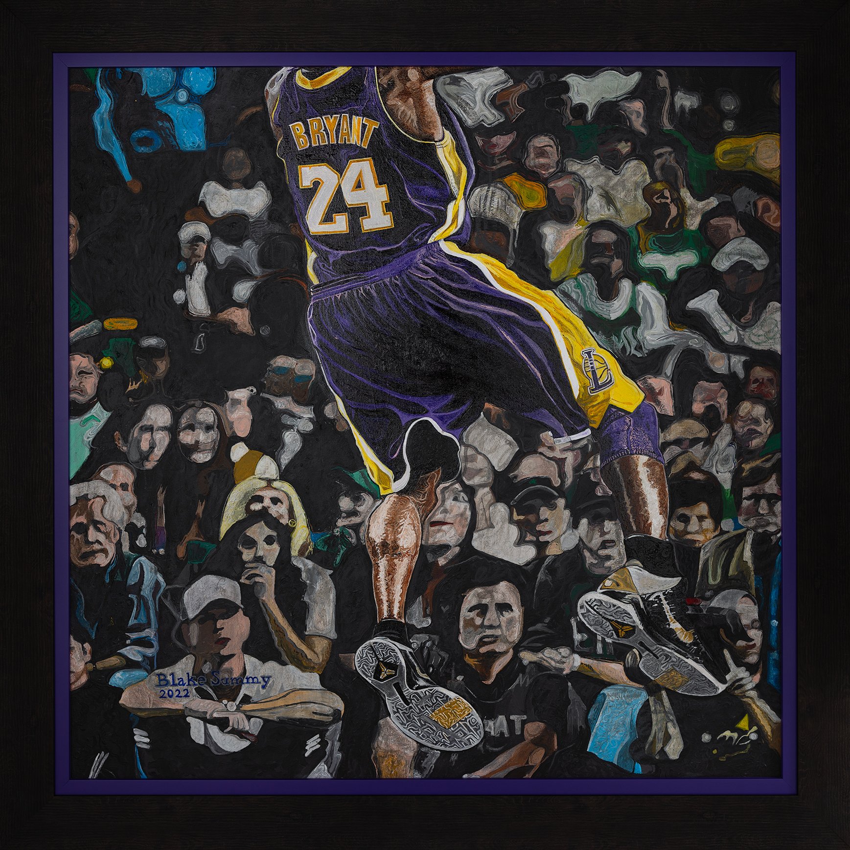 Kobe Bryant Acrylic Painting